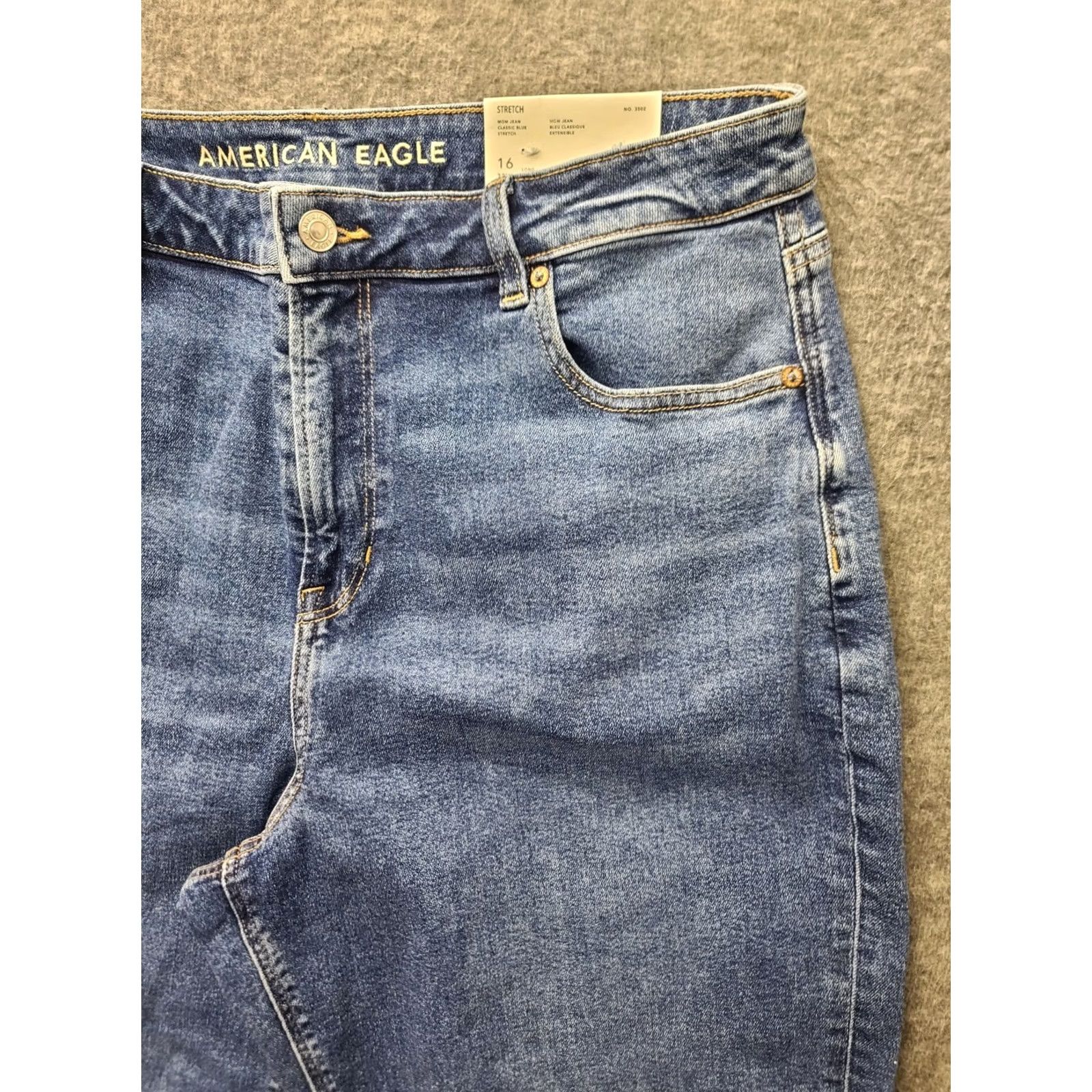 American Eagle Outfitters American Eagle Outfitters Mom Jean Womens 16 33x29 Relaxed Fit High Rise Ankle Stretch Blue Denim 90s Retro Size 38" / US 16 / IT 52 - 7 Thumbnail