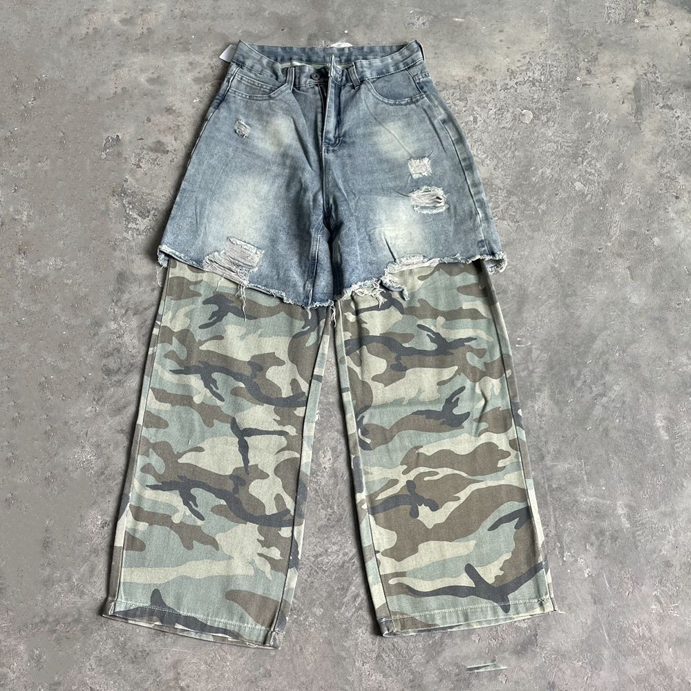 Japanese Brand Cut Up Denim With Military Jeans Size US 30 / EU 46 - 1 Thumbnail