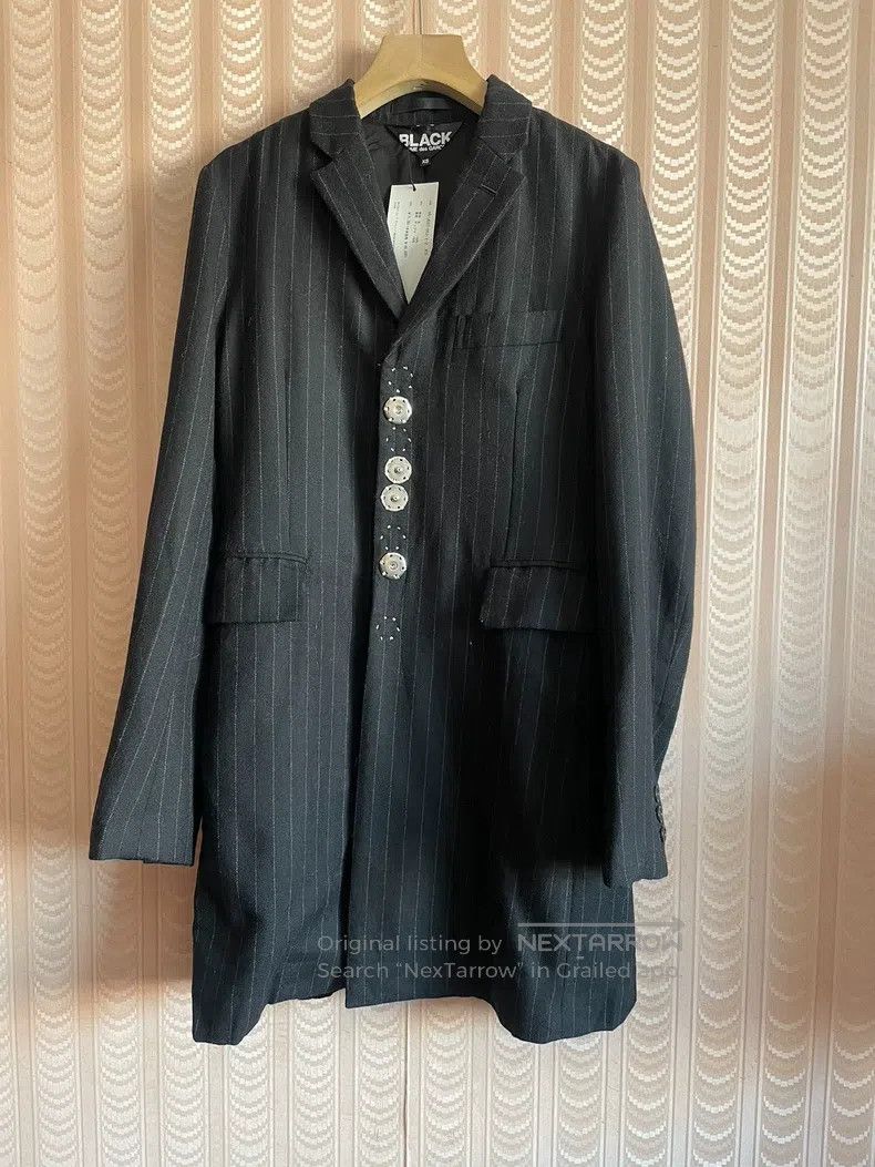 Comme des Garcons Comme Des Garcons Silver button wool coat jacket Size XS / US 0-2 / IT 36-38 - 1 Thumbnail