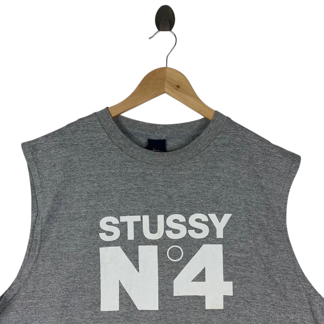 Stussy Vintage Stussy No. 4 "N°4" Graphic Muscle Tee Size US L / EU 52-54 / 3 - 2 Thumbnail