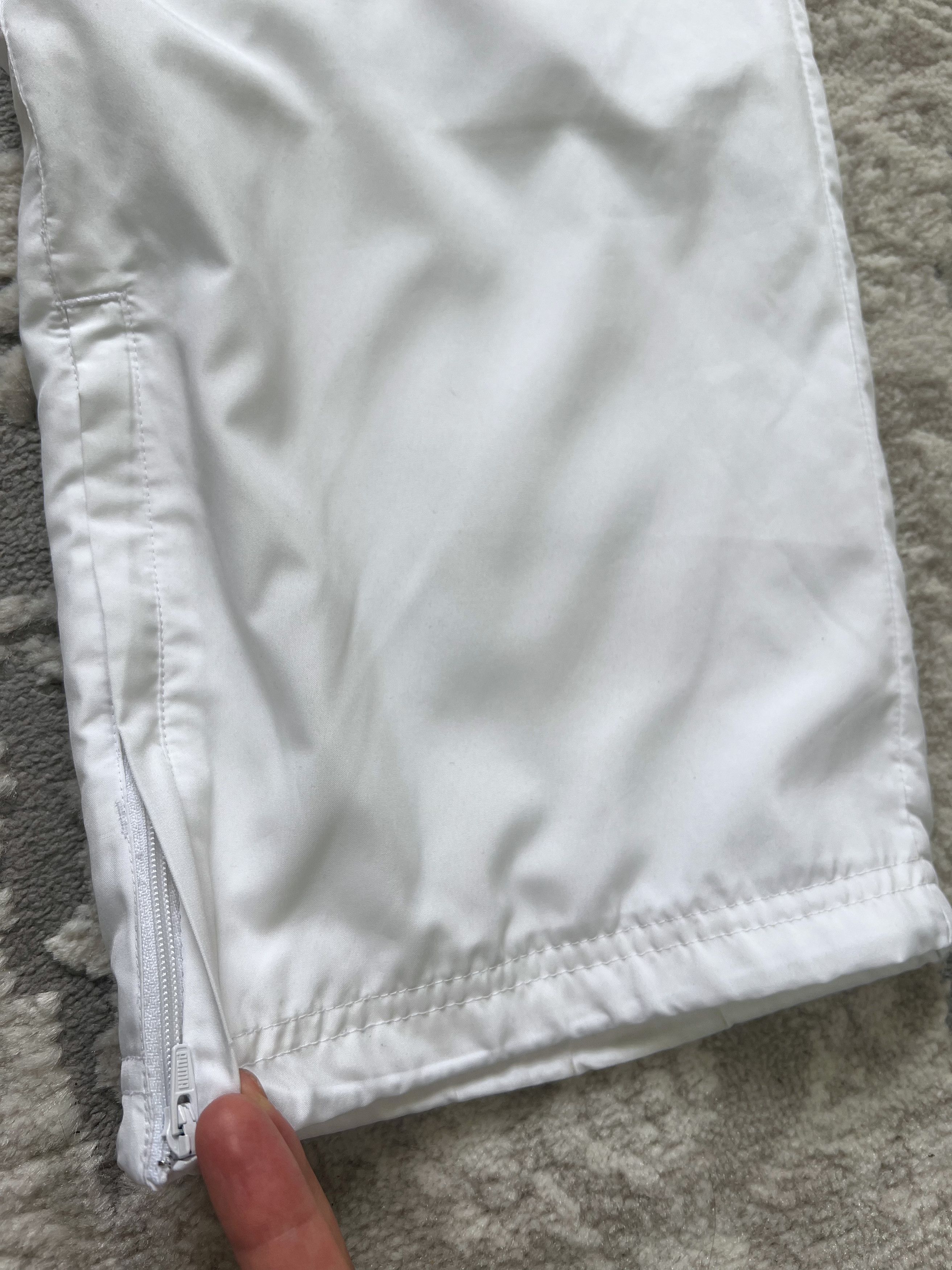 Puma Puma White Track Pants – Gold/Silver Logos – Y2K Style Size US 32 / EU 48 - 5 Thumbnail