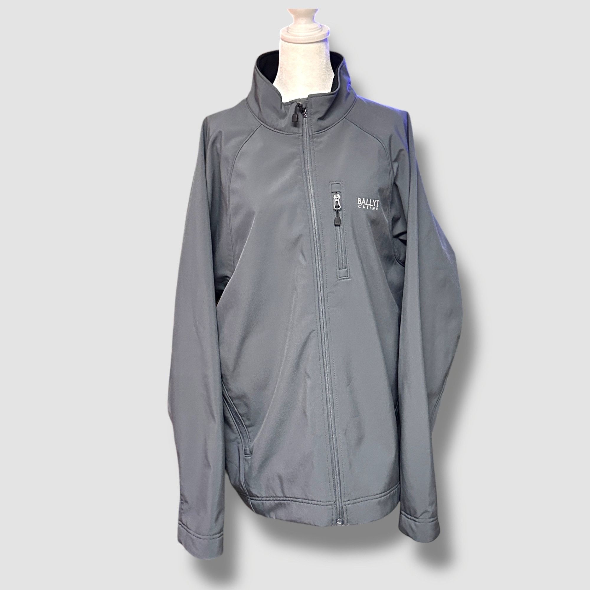 Designer Ballys Casino Mens Softshell Jacket 3XL Grey Lined EUC Zippe Size US XXL / EU 58 / 5 - 1 Thumbnail