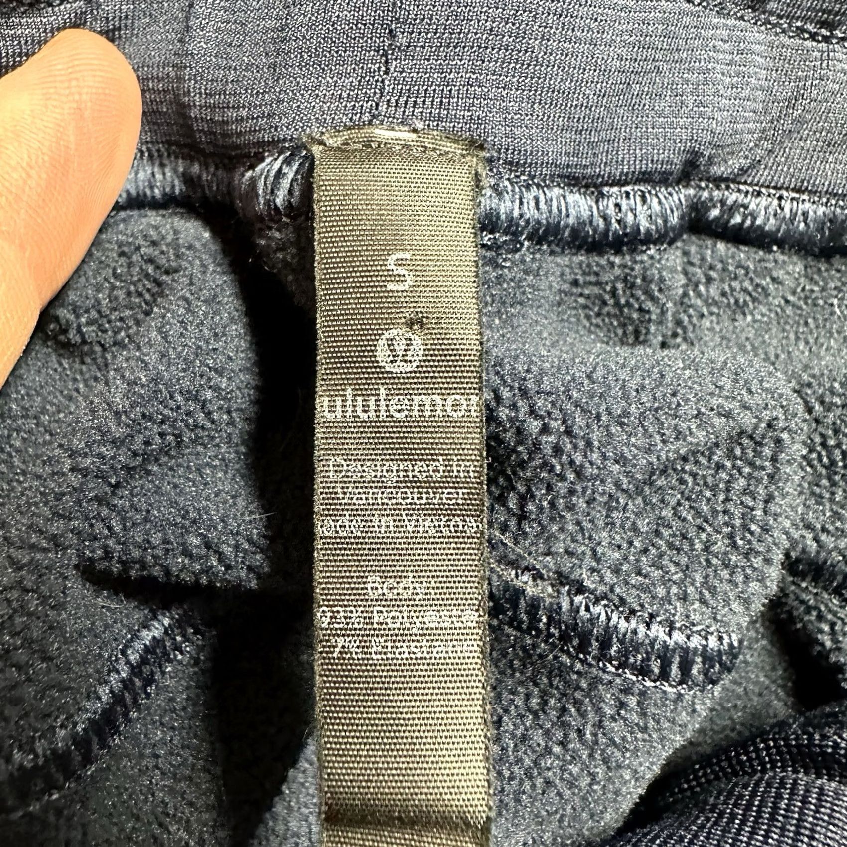 Lululemon Lululemon Pants Mens Small Navy Blue Grid Tech Drawstring Jogger Active LM5577S Size US 29 - 7 Thumbnail