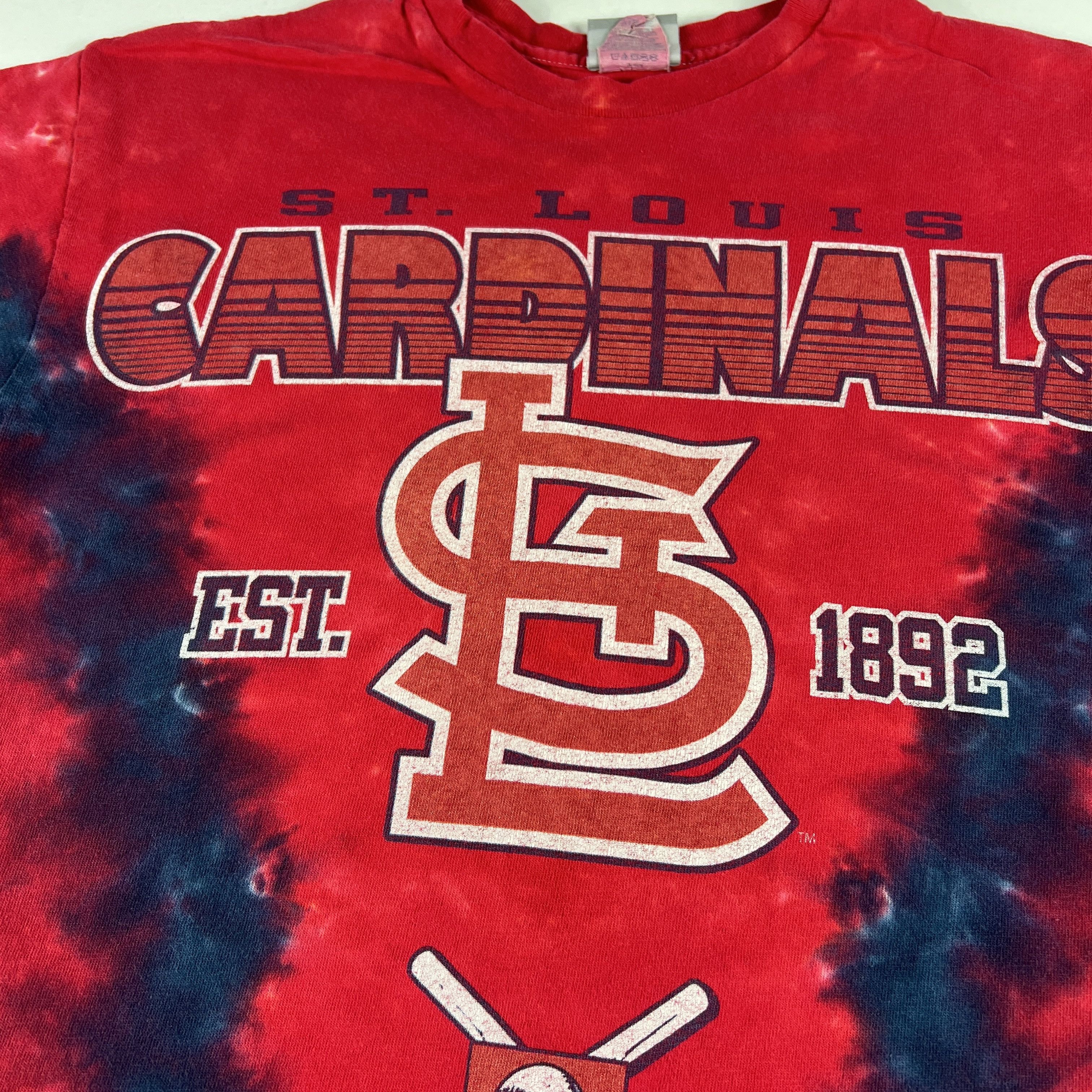 MLB MLB St Louis Cardinals Shirt Faded Tie Dye Short Sleeve Tee Size US M / EU 48-50 / 2 - 4 Thumbnail