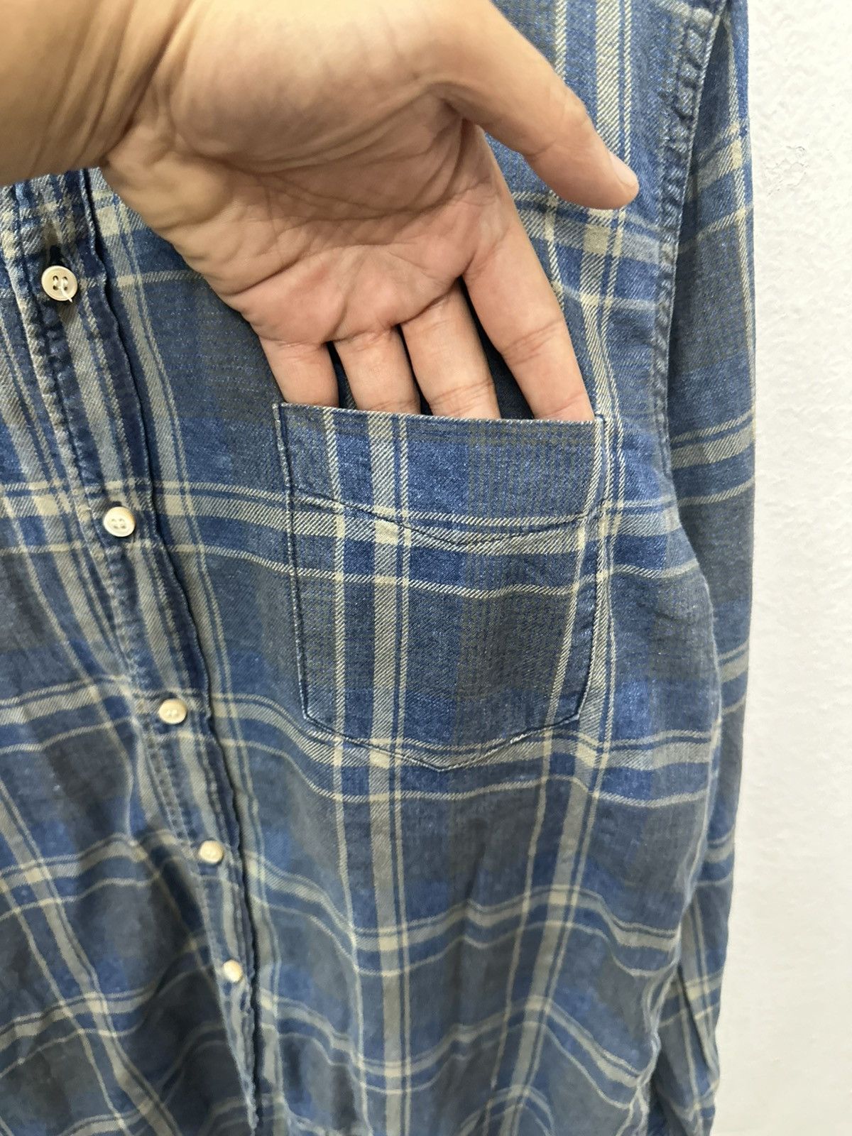 Remi Relief Remi Relief Japan Small Hidden Pocket Flannel Shirt Size US M / EU 48-50 / 2 - 16 Thumbnail