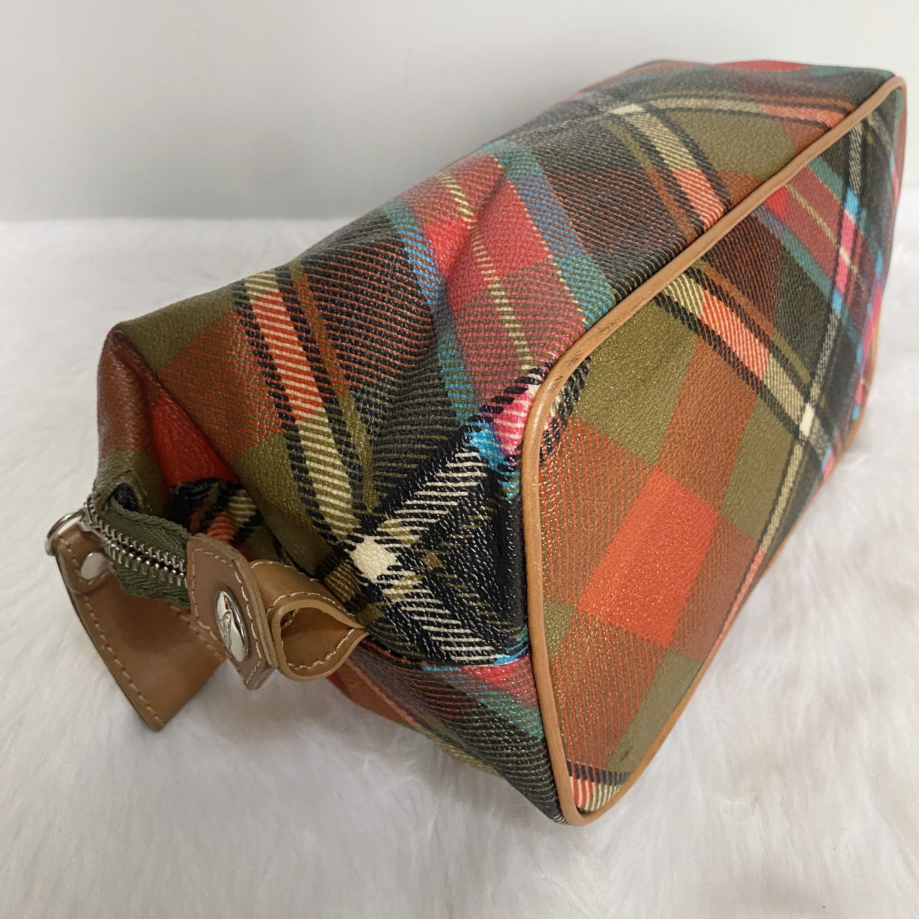 Vivienne Westwood Vintage Red Mix Tartan Clutch Bag Size ONE SIZE - 8 Thumbnail