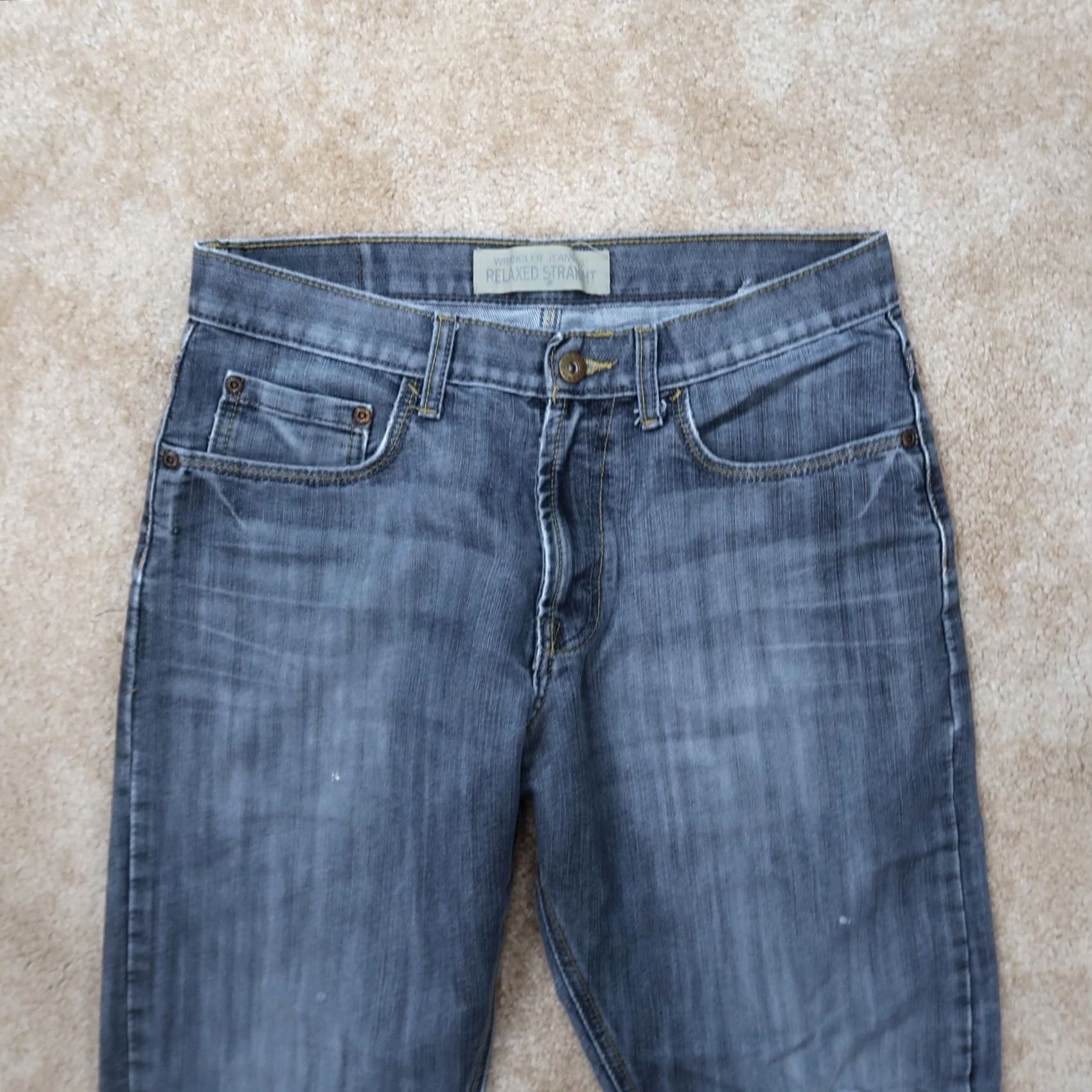 Wrangler VINTAGE Wrangler Jeans Men 30x30 Blue Denim Distressed 5-Pocket Bootcut Relaxed Denim Pants Jeans Men 30x30 Blue Distressed Wrangler Jeans Size US 30 / EU 46 - 3 Thumbnail