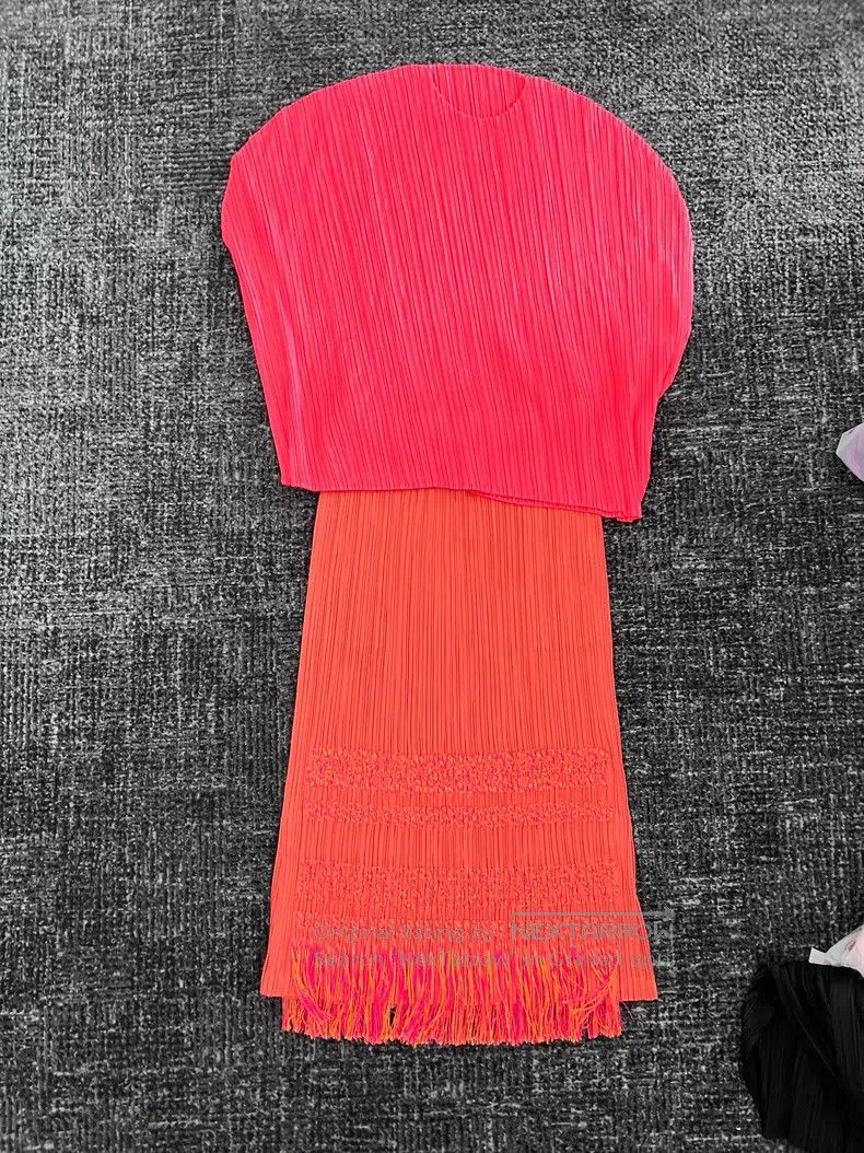 Issey Miyake Issey Miyake size:3 Fringed Midi Skirt Size 31" - 1 Thumbnail
