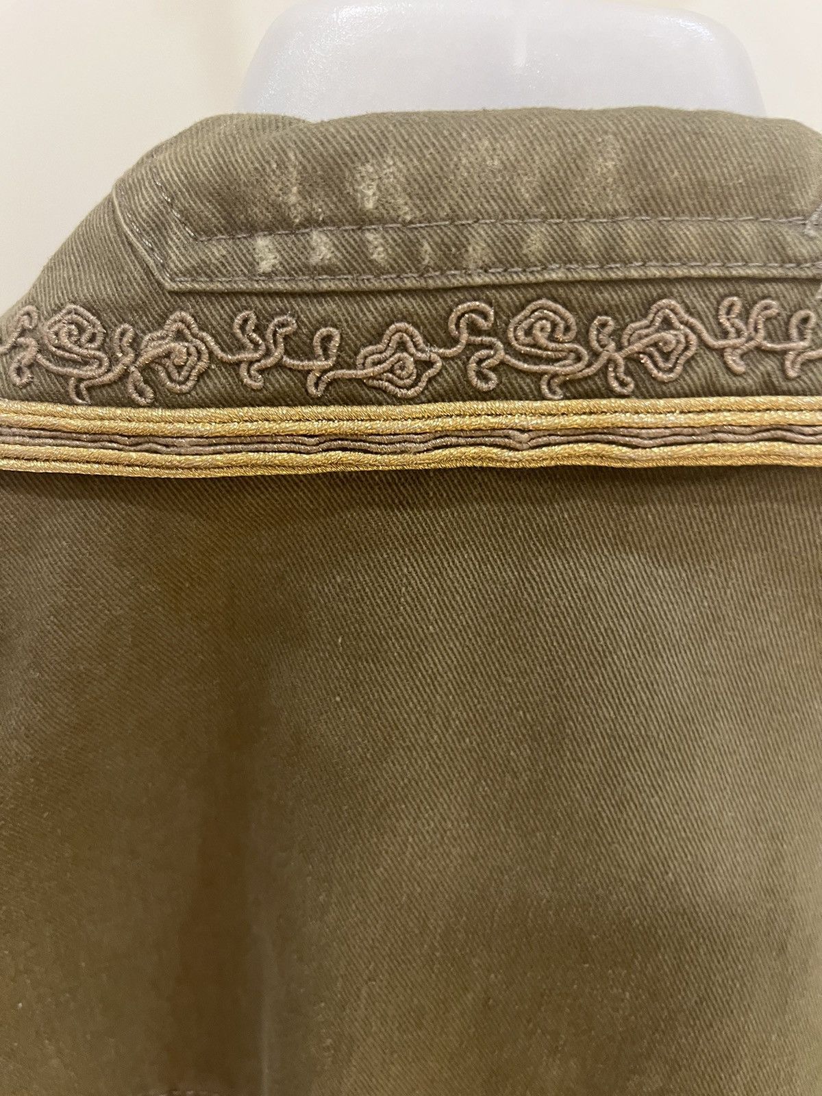 Saint Laurent Paris kaki green vest gilet with embroidery size46 Size US S / EU 44-46 / 1 - 9 Thumbnail