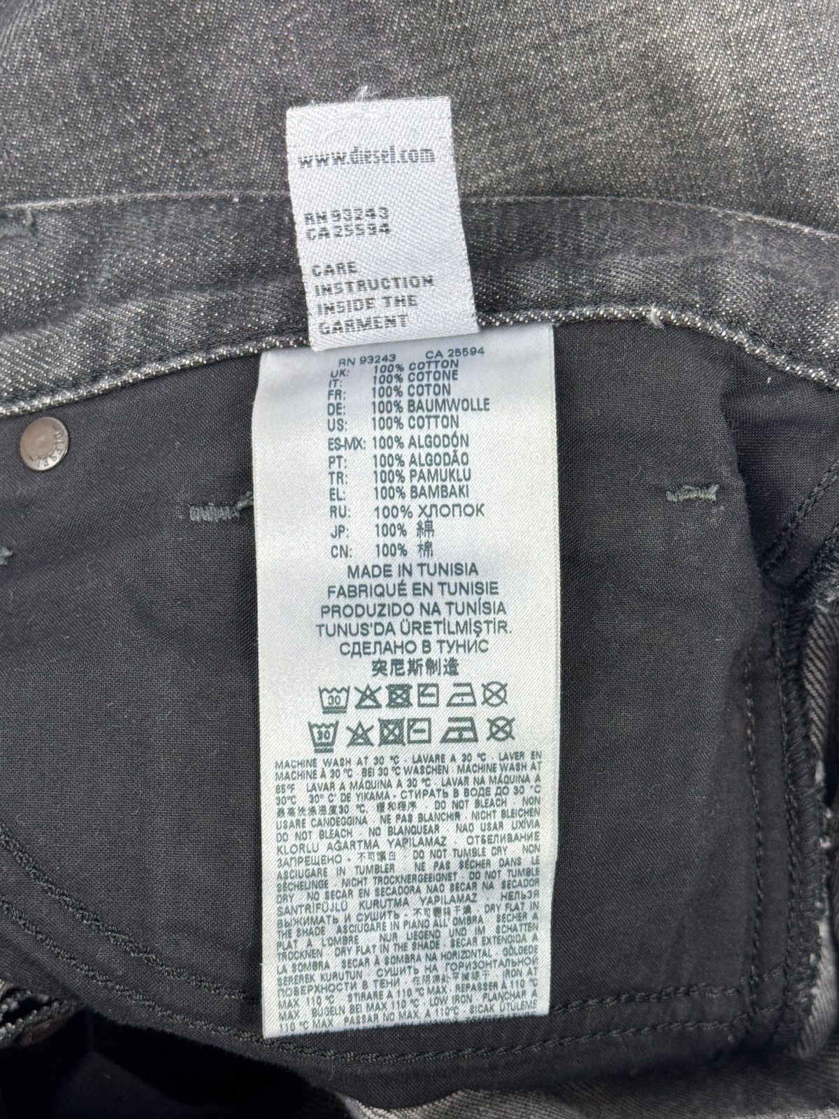 Diesel DISTRESSED DENIM JEANS Size US 34 / EU 50 - 9 Thumbnail