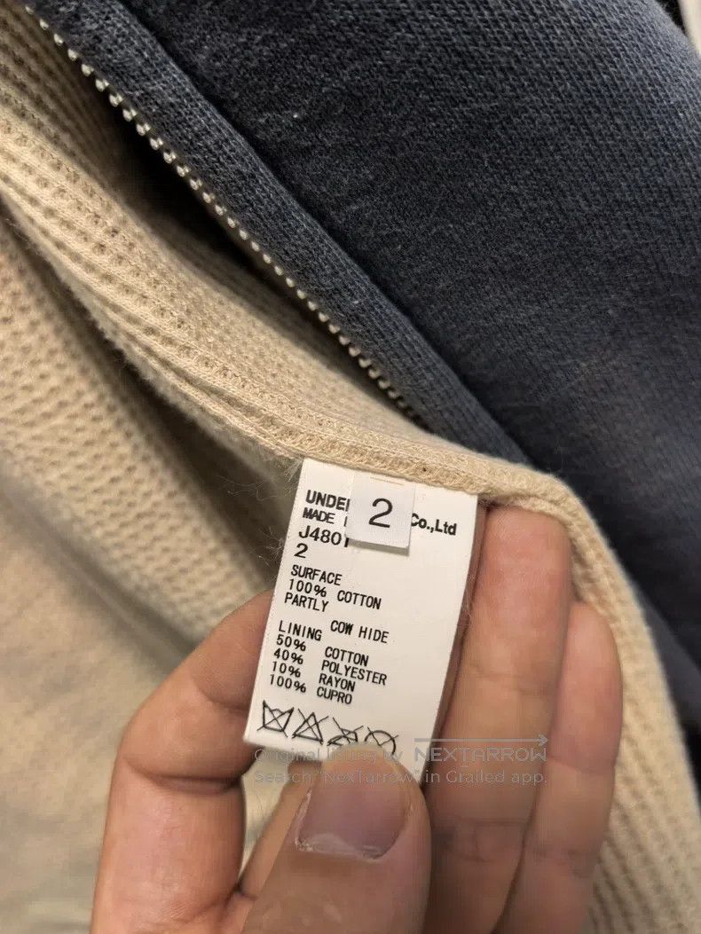Undercover Undercover Patchwork leather sleeve sweatshirt Size US M / EU 48-50 / 2 - 4 Thumbnail
