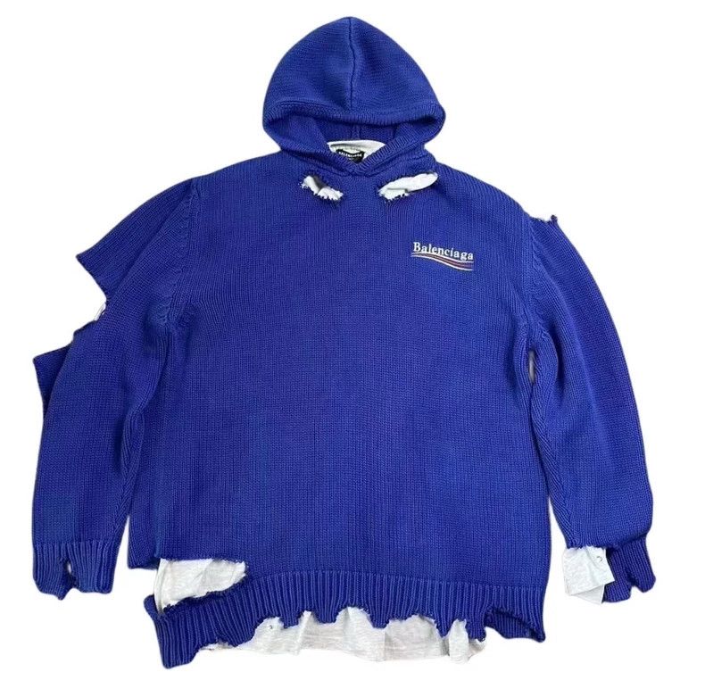 Balenciaga Balenciaga Distressed Two-Piece Coca-Cola Sweater Size US S / EU 44-46 / 1 - 1 Thumbnail