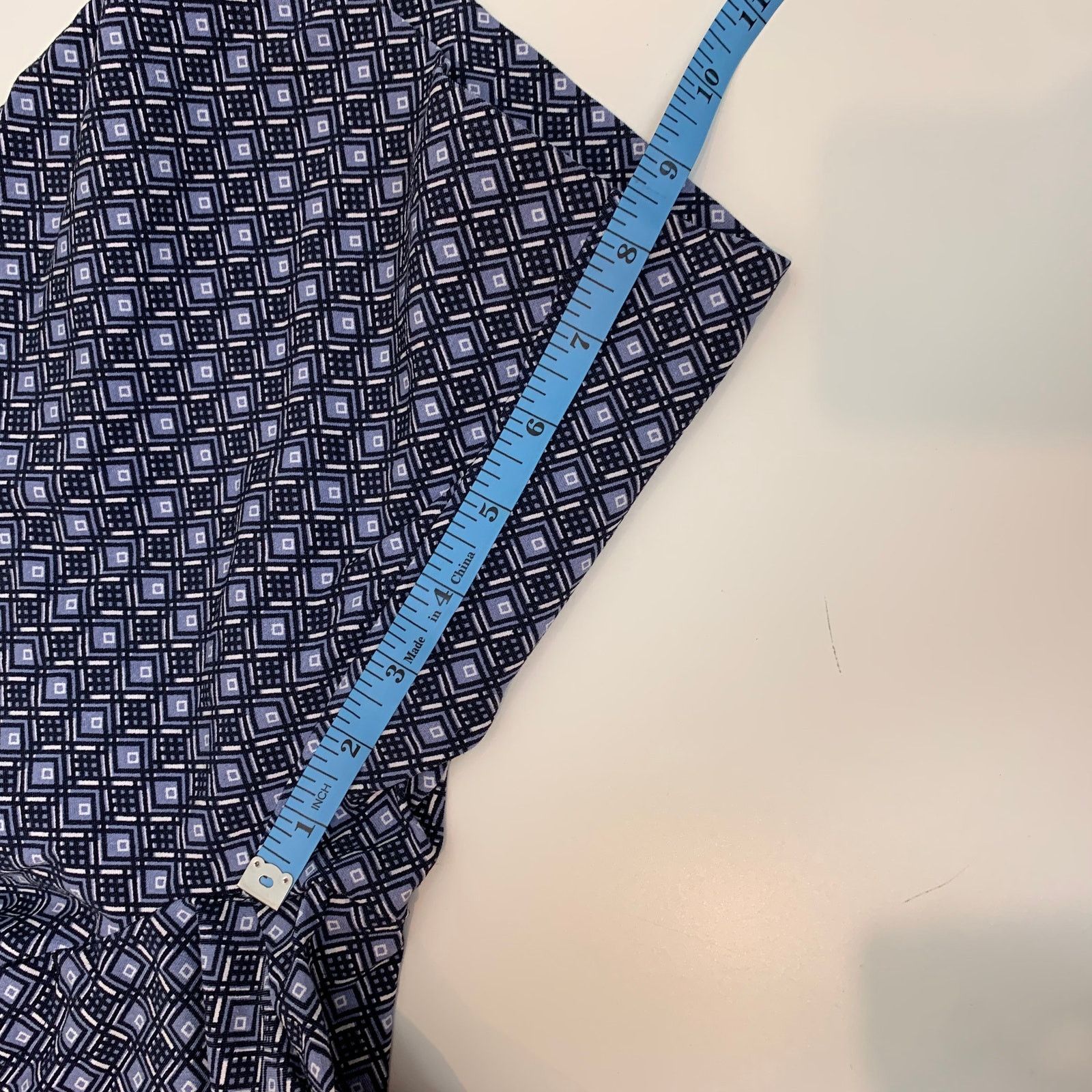 Other Mario Serrani Blue Geometric Geo Bermuda Golf Shorts 2 XS Size 28" / US 6 / IT 42 - 8 Thumbnail