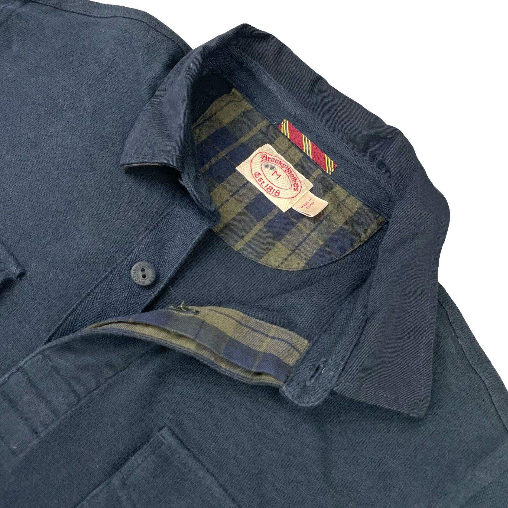 Brooks Brothers Brooks Brothers Men Polo Shirt L/S Rugby Navy Blue Medium 100% Cotton/Chest Pockets Vintage? No Size US M / EU 48-50 / 2 - 2 Thumbnail
