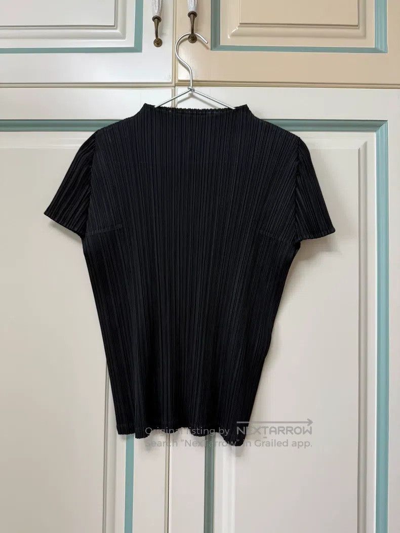 Issey Miyake Issey Miyake Half Turtleneck Black Short Sleeve Size L / US 10 / IT 46 - 1 Thumbnail