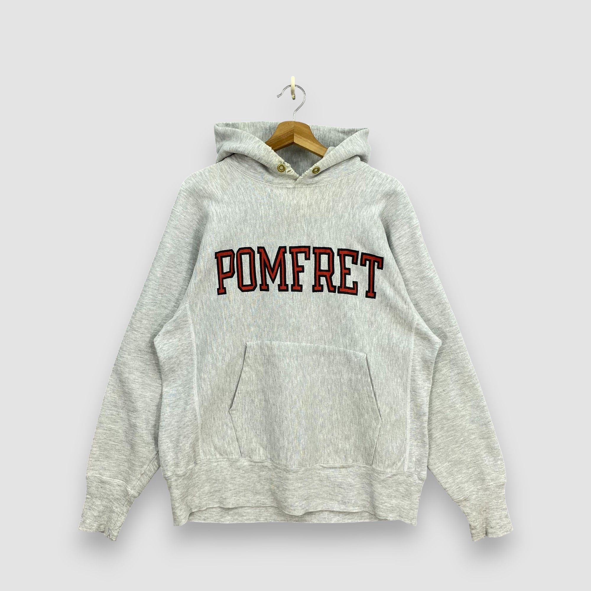 Champion Vintage 80s Champion Reverse Weave Pomfret School Hoodie Size US L / EU 52-54 / 3 - 1 Thumbnail
