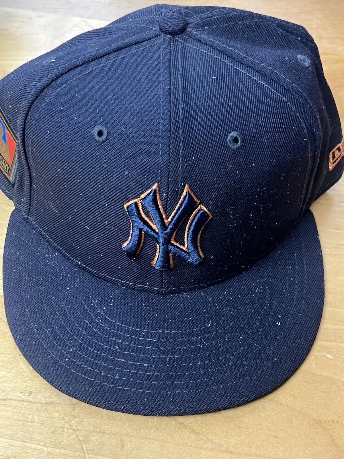 New Era New York Yankees Black Orange Stitching New Era 7 3/4 Fitted Size ONE SIZE - 2 Thumbnail