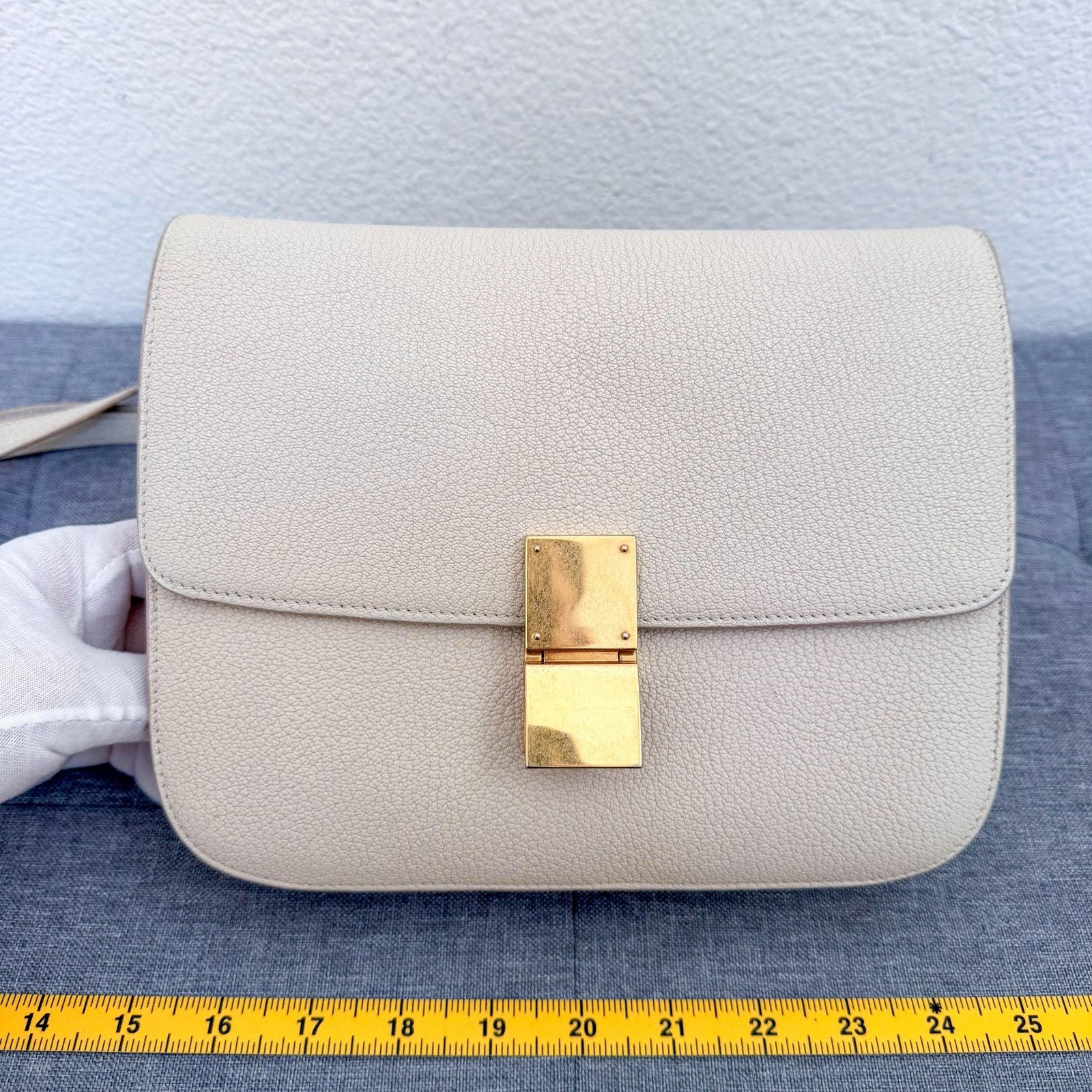 Celine Authentic Celine Classic Box Leather Shoulder Bag Size ONE SIZE - 1 Thumbnail