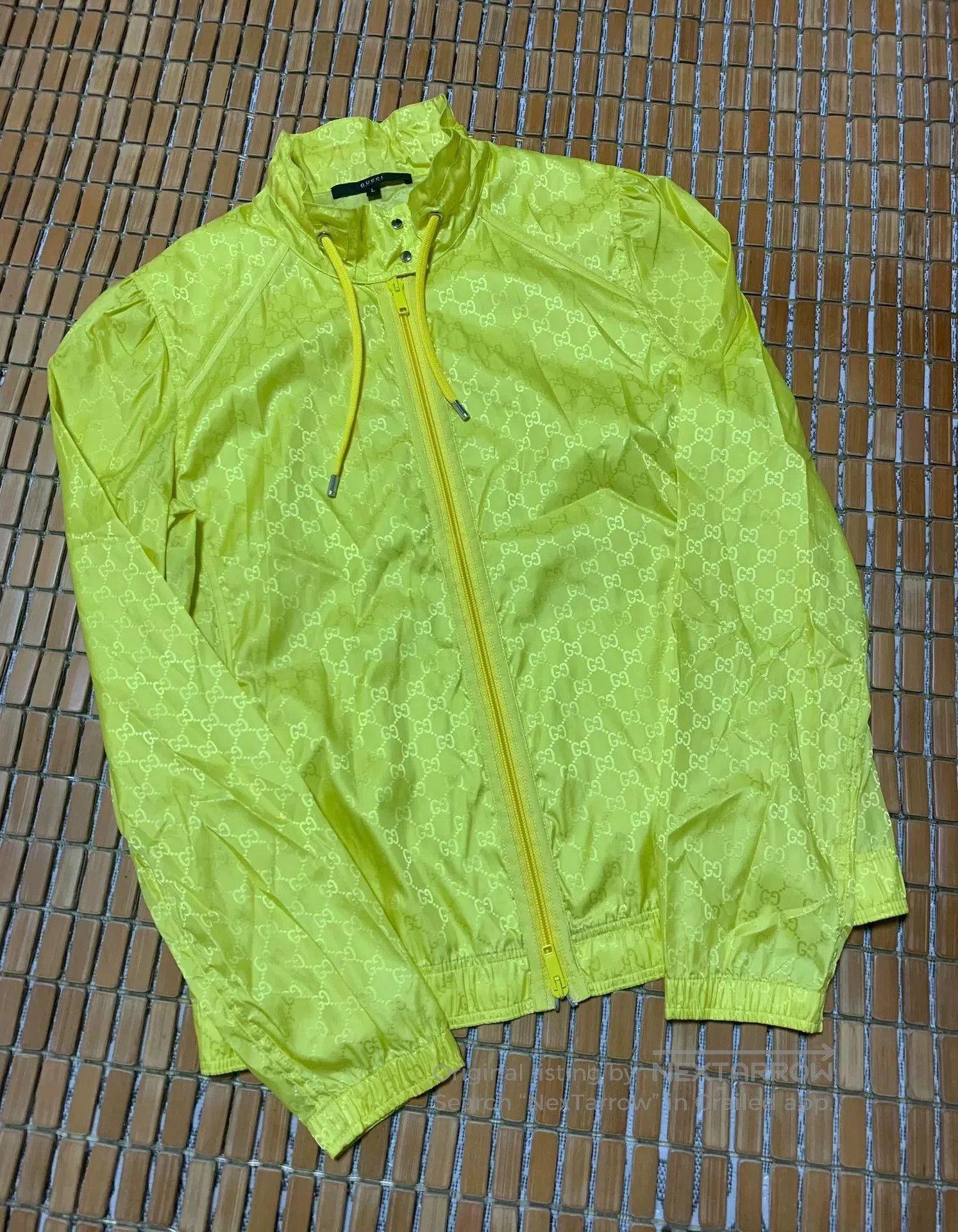 Gucci Gucci Fluorescent Yellow Dragon Print Jacket. Size US L / EU 52-54 / 3 - 1 Thumbnail