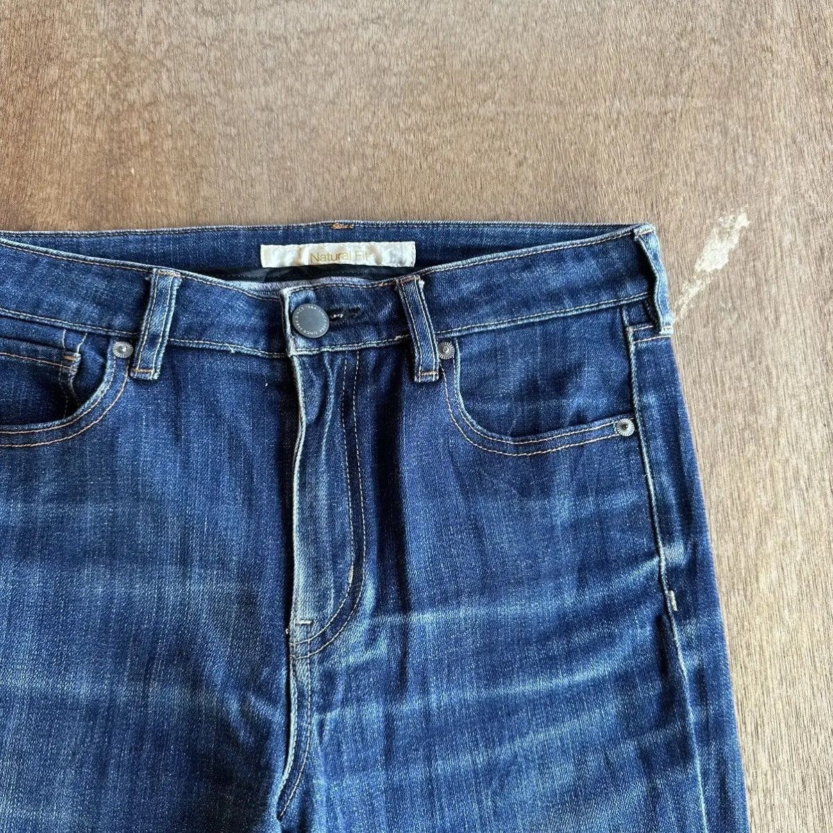 Beauty Beast FLARE/BOOTCUT🔥JAPANESE BRAND UNIQLO JEANS FADED DENIM PANTS Size US 28 / EU 44 - 4 Thumbnail