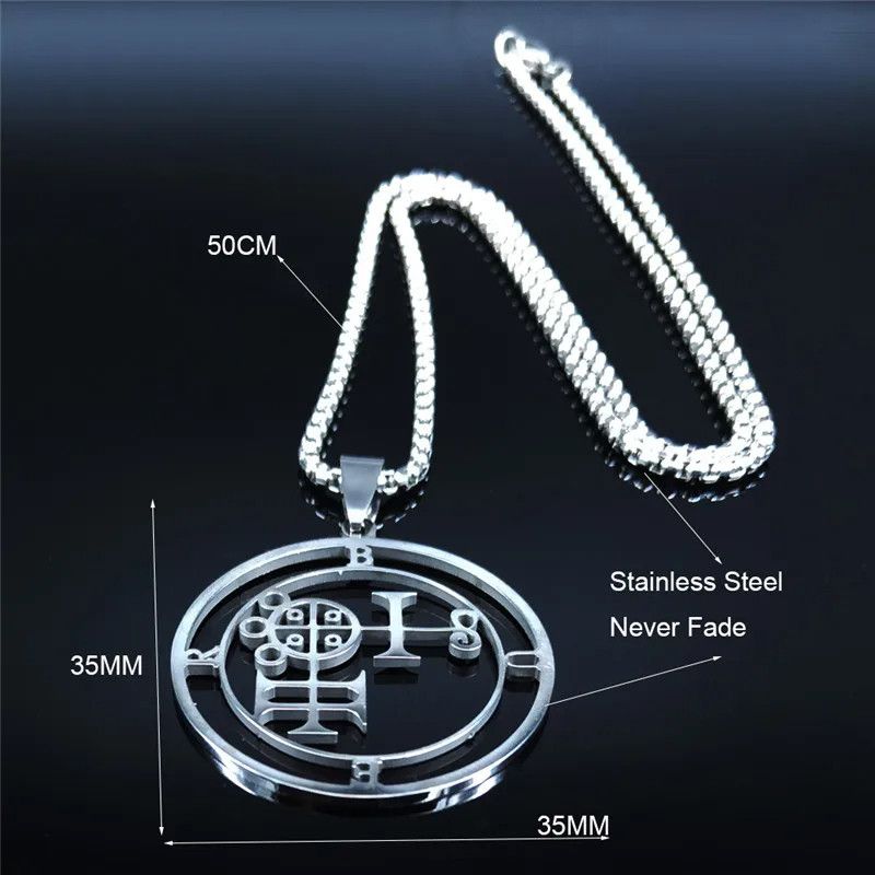 Jewelry Demon Seal Pendant Necklace Emblem Talisman Size ONE SIZE - 6 Thumbnail
