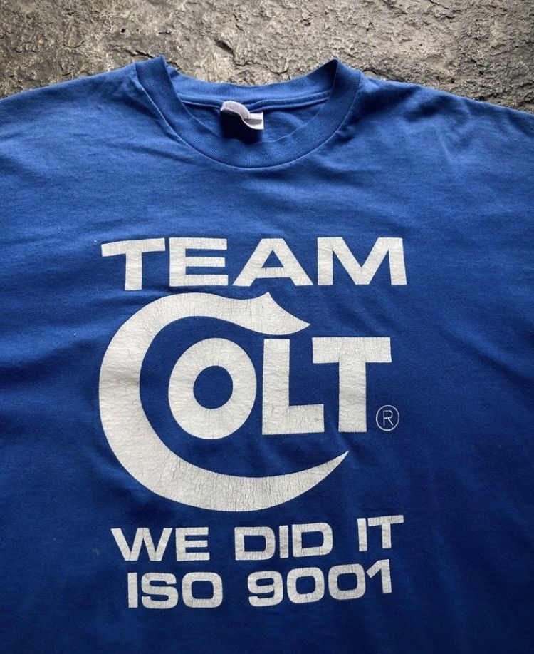 Vintage Vintage 90s Colt Company Staff Tee Size US XL / EU 56 / 4 - 2 Thumbnail