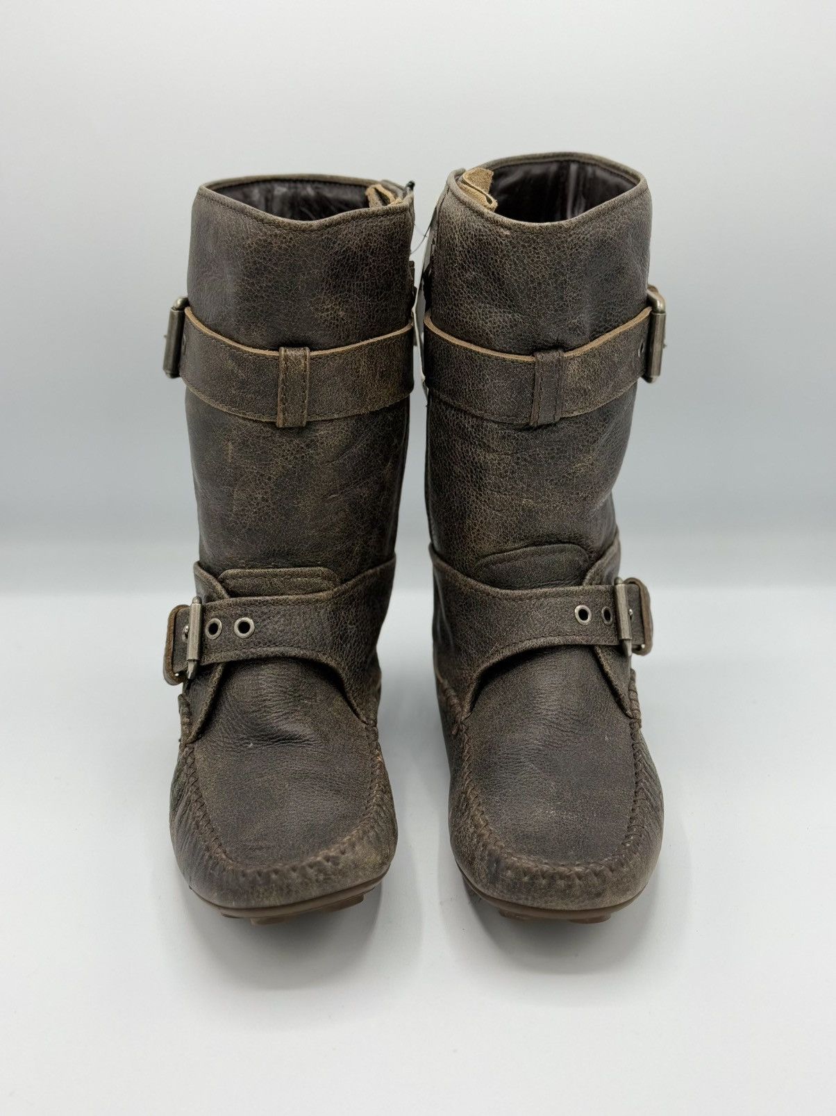 Tom Ford × Yves Saint Laurent Yves Saint Laurent Side Zip Boots Leather Size US 7.5 / EU 40-41 - 2 Thumbnail