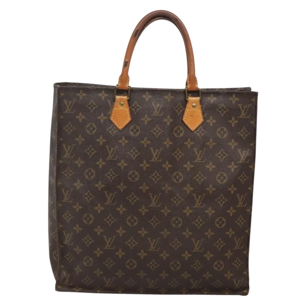 Louis Vuitton LOUIS VUITTON Monogram Sac Plat Hand Bag M51140 Size ONE SIZE - 3 Thumbnail
