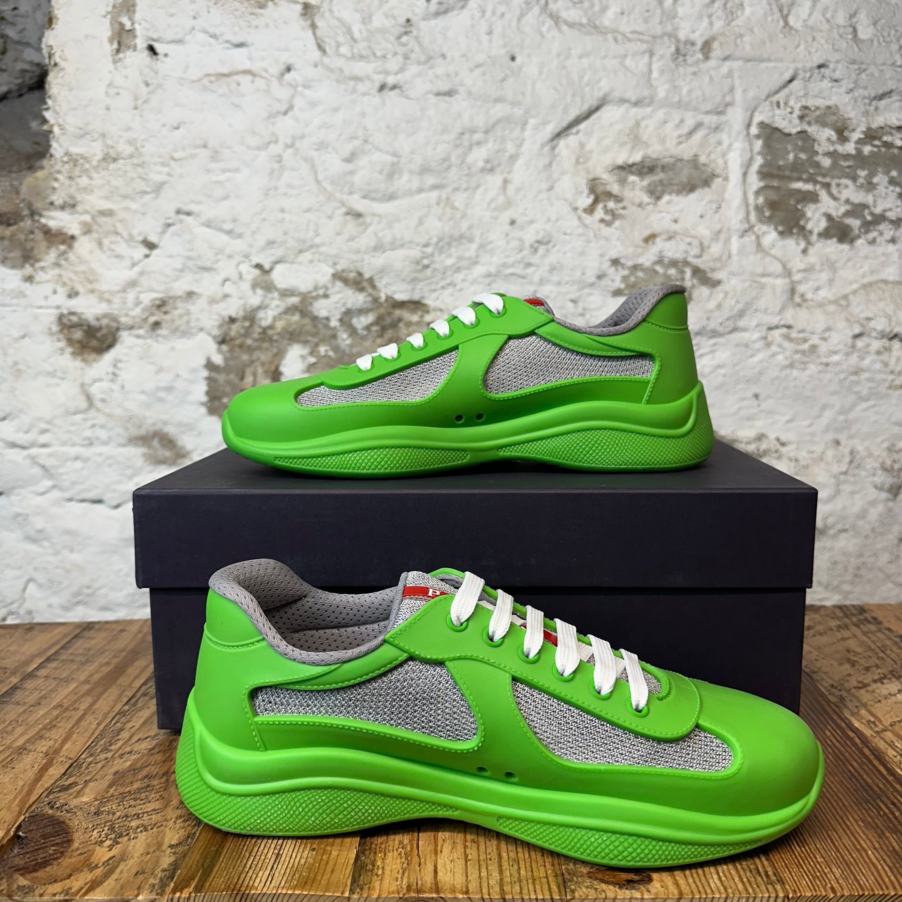 Prada Prada Americas Cup Green Rubber Sneaker Sz 7 (40) DS Size US 7 / EU 40 - 2 Thumbnail
