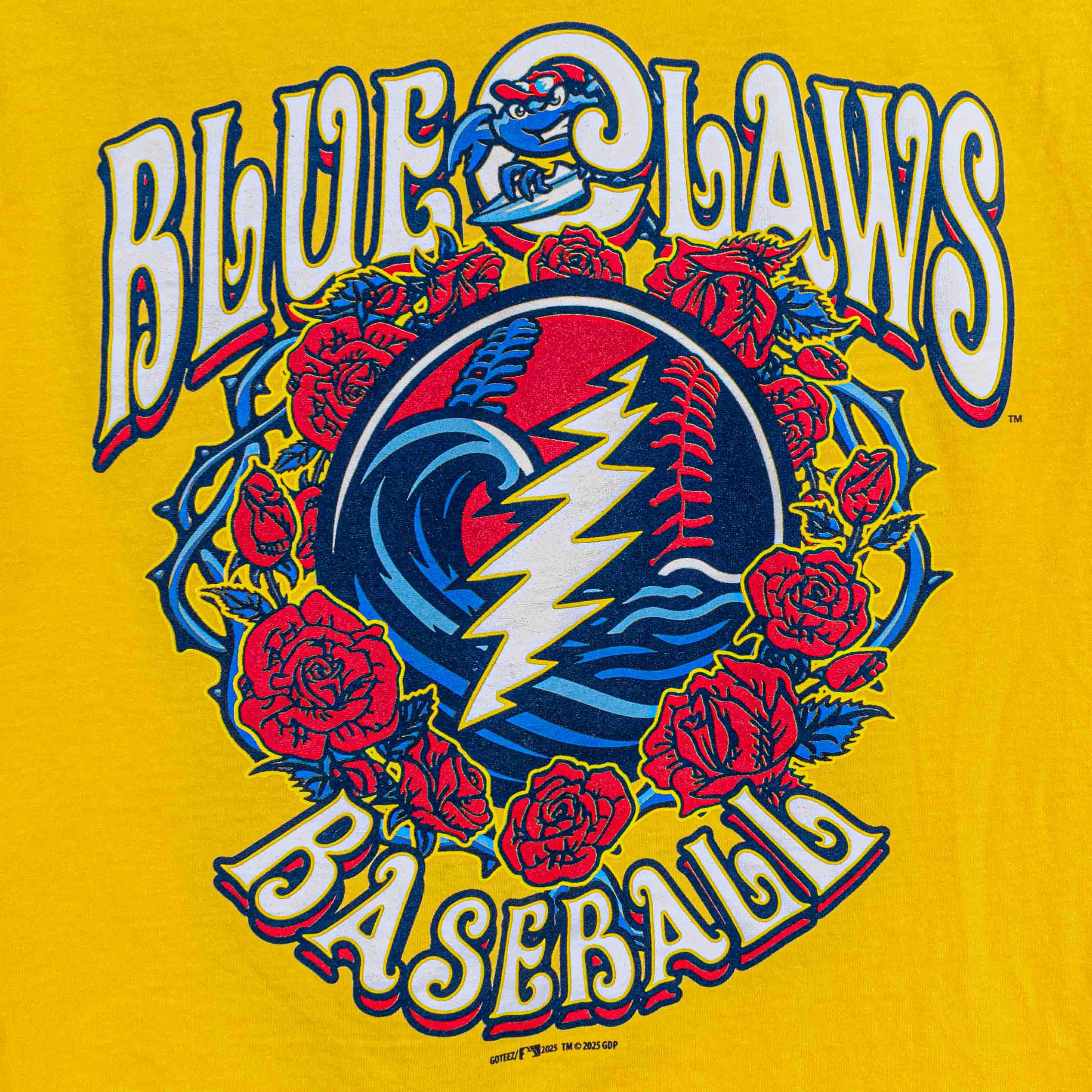 Grateful Dead Lakewood BlueClaws Grateful Dead Graphic T-Shirt MiLB Size US S / EU 44-46 / 1 - 4 Thumbnail