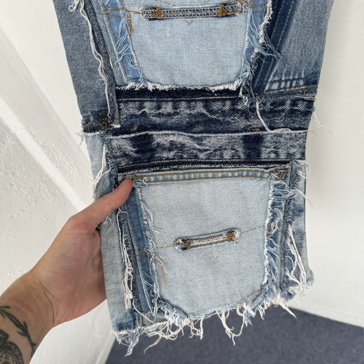 Handmade × Levi's Levi’s 508 1991 Multipocket Patchwork Distressed USA Size US 36 / EU 52 - 6 Thumbnail