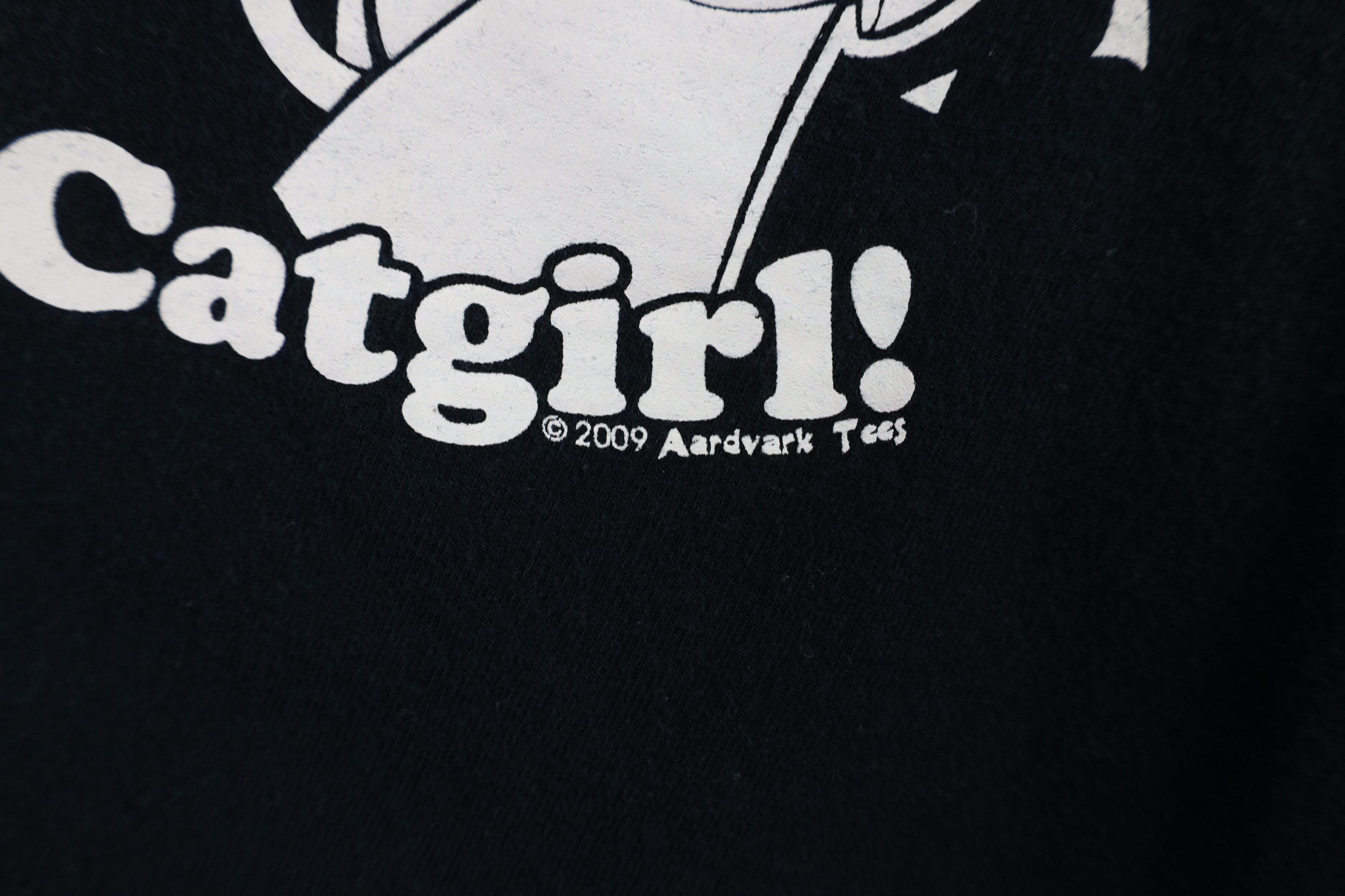 Vintage Vintage Y2K Streetwear Anime Catgirl Pinup T-Shirt Black Size US XL / EU 56 / 4 - 6 Thumbnail
