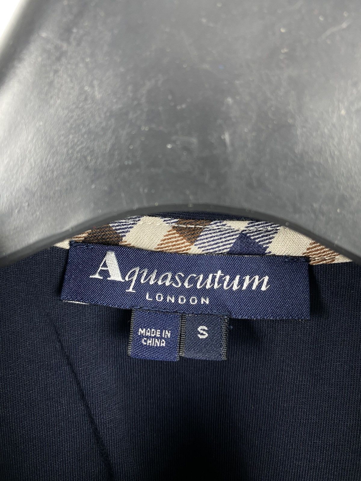 Aquascutum Aquascutum Men Blue Checkered Polo Shirt size S Size US S / EU 44-46 / 1 - 4 Thumbnail