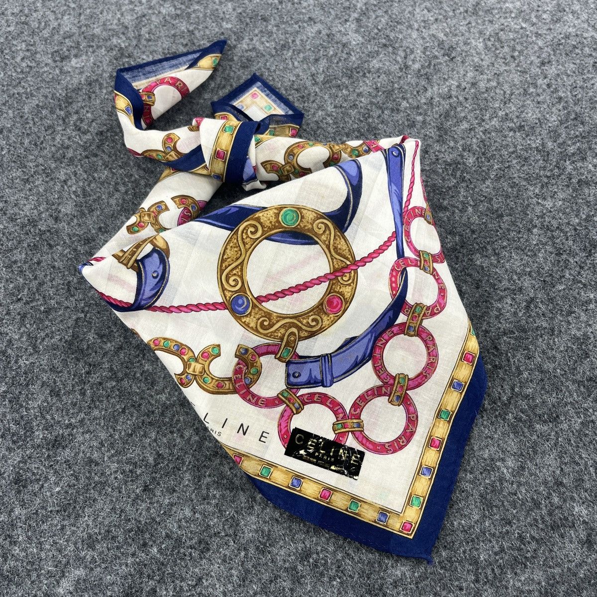 Celine Celine Handkerchief / Bandana / Neckerchief / Headscarf B072 Size ONE SIZE - 11 Thumbnail