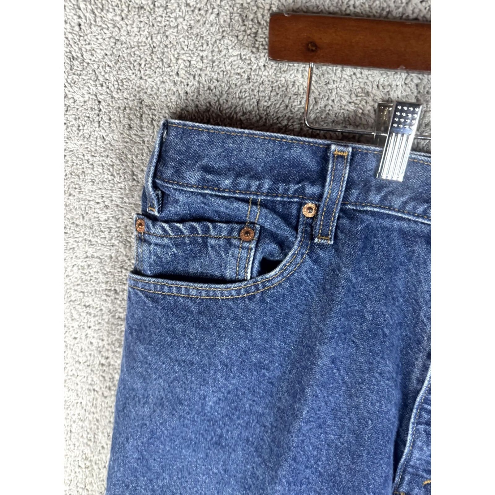 Levi's VINTAGE Levis 517 Jeans Mens 40x30 Blue Boot Cut Denim High Rise Classic Straight Leg Size US 40 / EU 56 - 2 Thumbnail