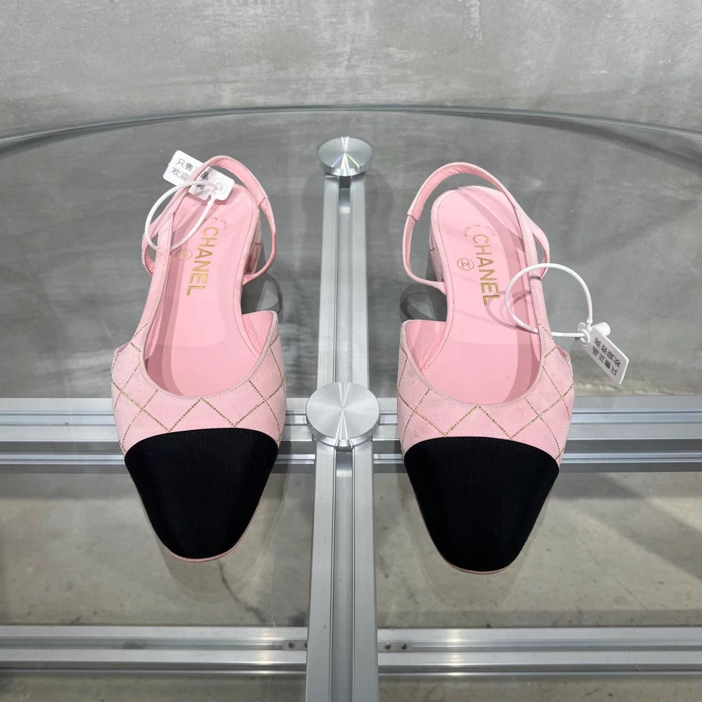 Chanel Chanel Slingback Pink Sandal 37.5 Size US 6.5 / IT 36.5 - 1 Thumbnail