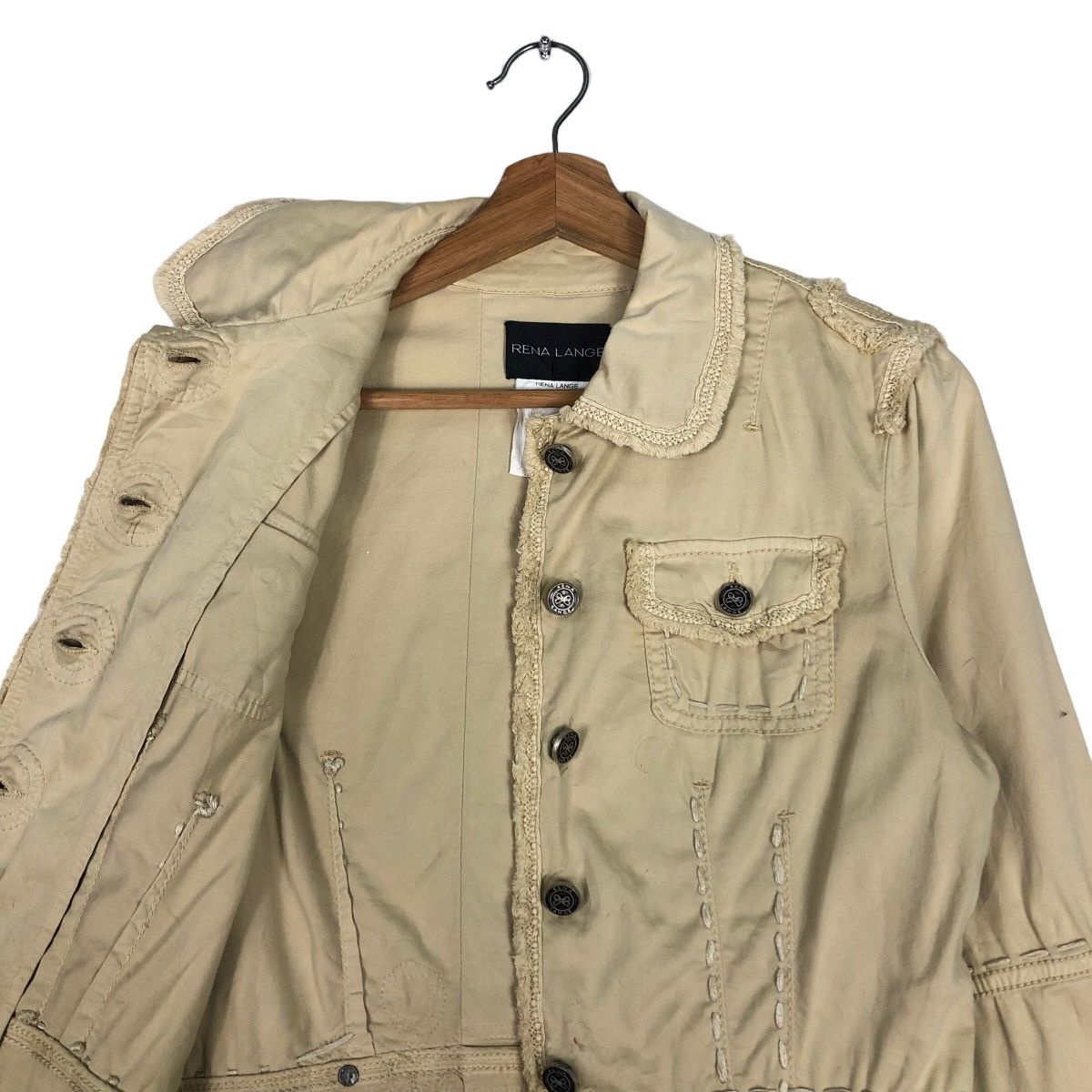 If Six Was Nine 🔥Vtg Biker Jacket Lena Lange Japan Bondage Button Size US M / EU 48-50 / 2 - 10 Thumbnail