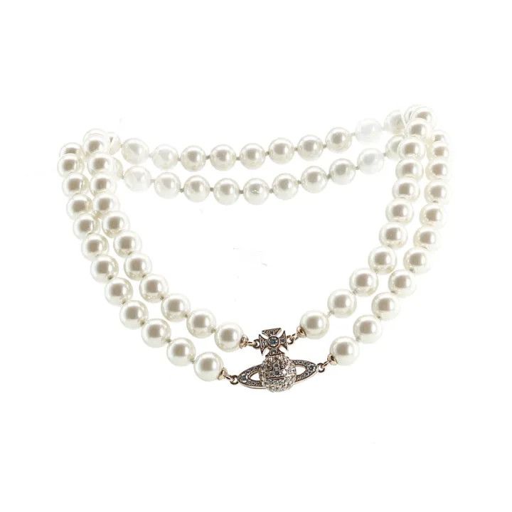 Celine Xi Taihou Fashion Pearl Planet Pendant Necklace 0079 Size ONE SIZE - 1 Thumbnail