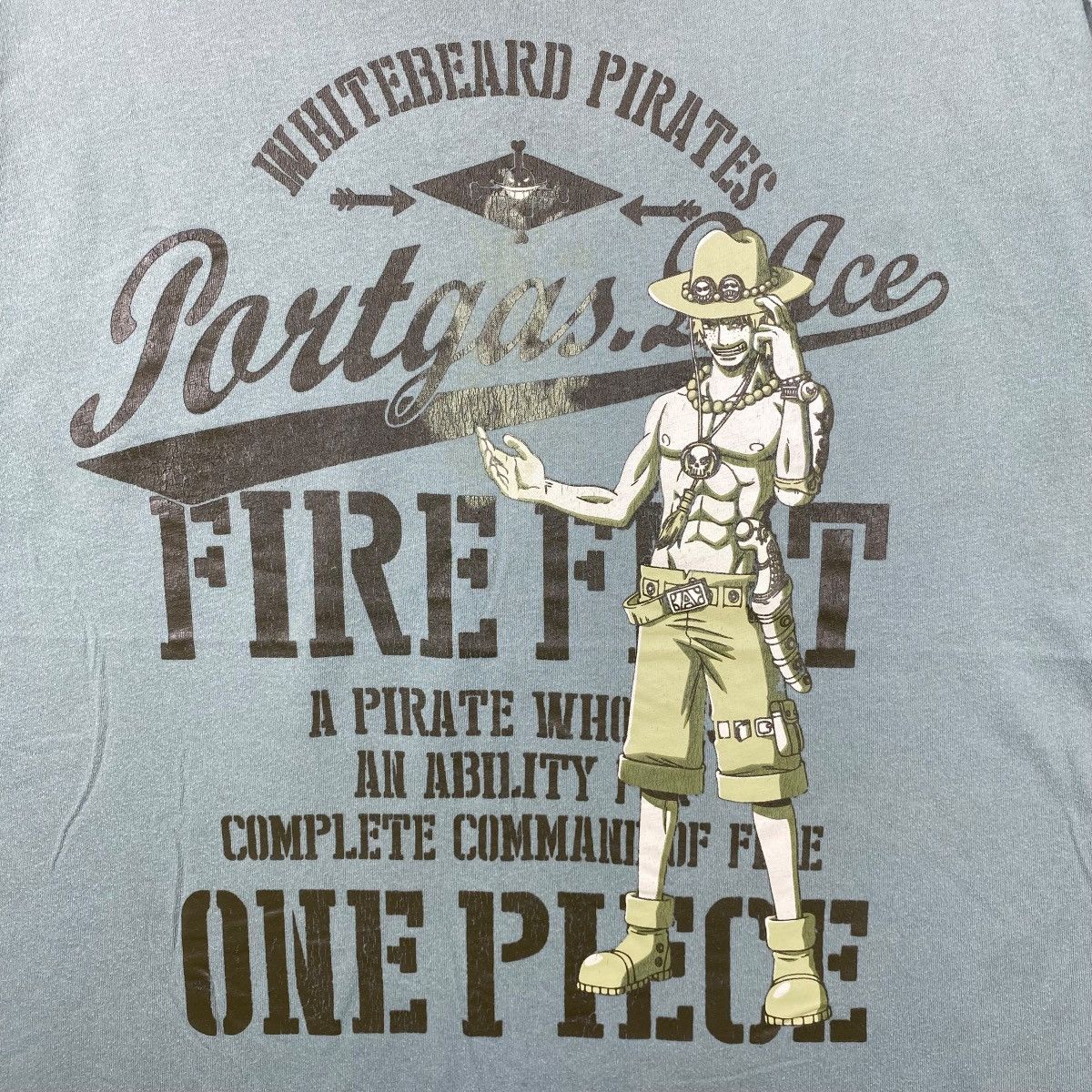 Anime Vintage ONE PIECE Portgas D Ace Fire Fist Anime Graphic Tee Size US XL / EU 56 / 4 - 2 Thumbnail