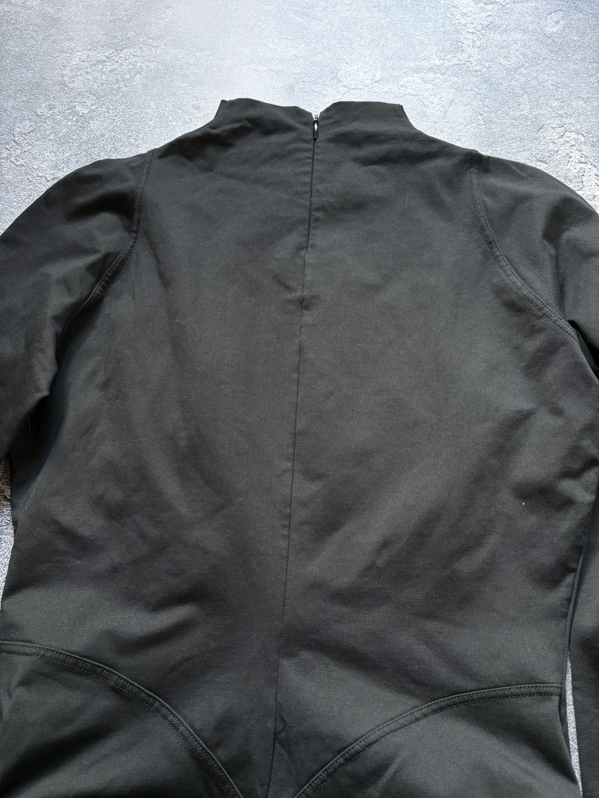 Thierry Mugler RARE 90s Thierry Mugler Activ Luxury Black Long Sleeve Top Size L / US 10 / IT 46 - 9 Thumbnail