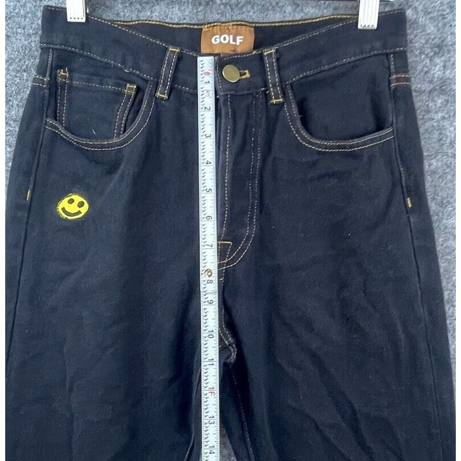 Golf Wang Golf Wang Jeans Men 28 Black Straight Smiley Face Streetwear Size US 28 / EU 44 - 4 Thumbnail