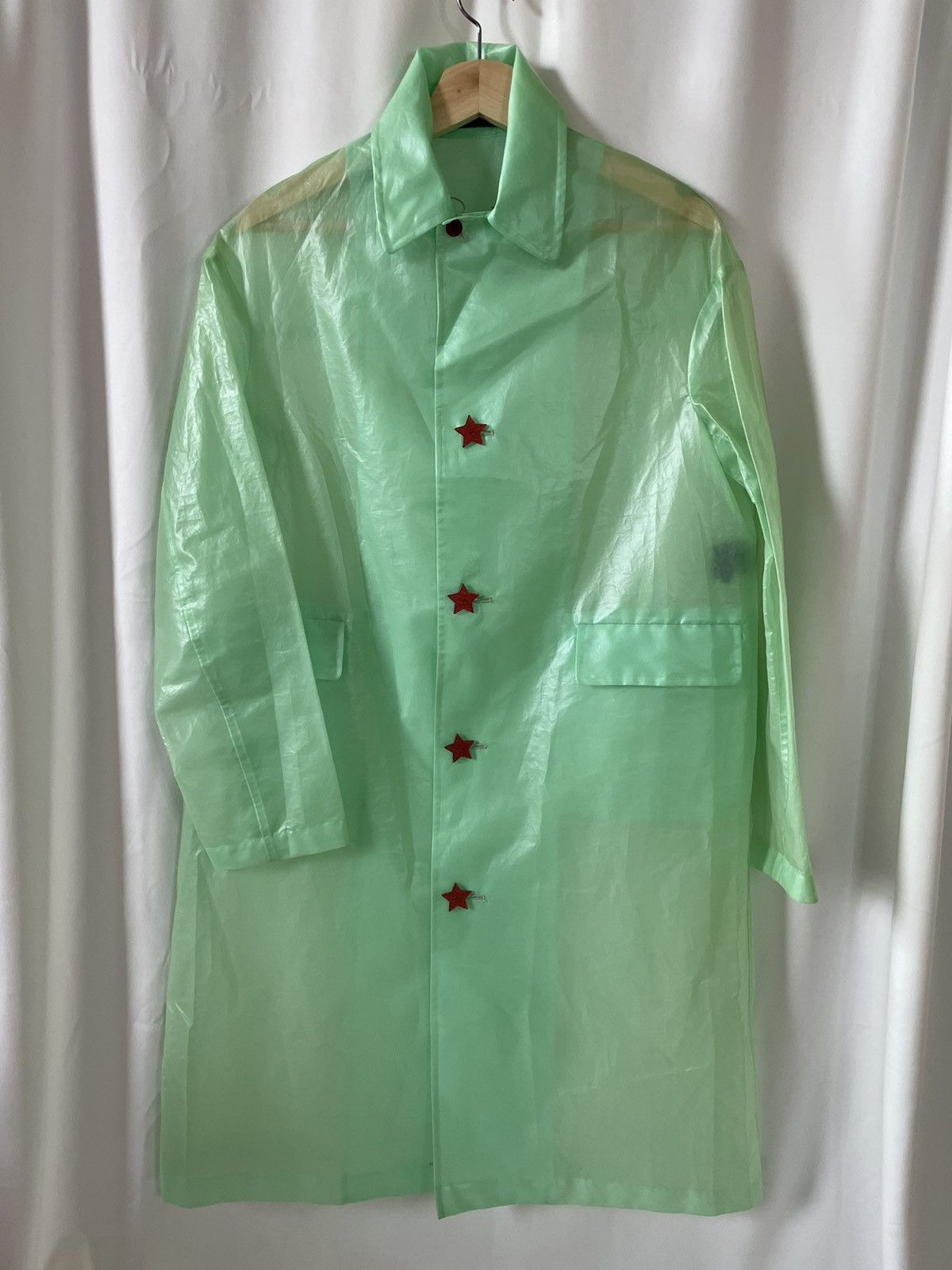 Image of Undercover Ss19 Translucent Coat Jp Size 2 in Green, Women's