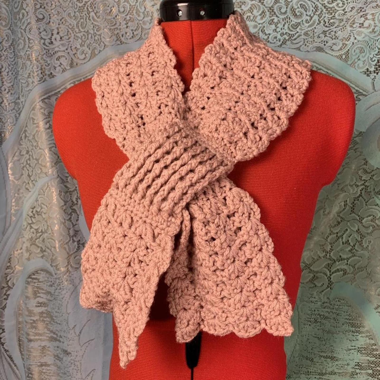 Other Crochet Lolita core fairy coquette pull through scarf! Size ONE SIZE - 2 Thumbnail