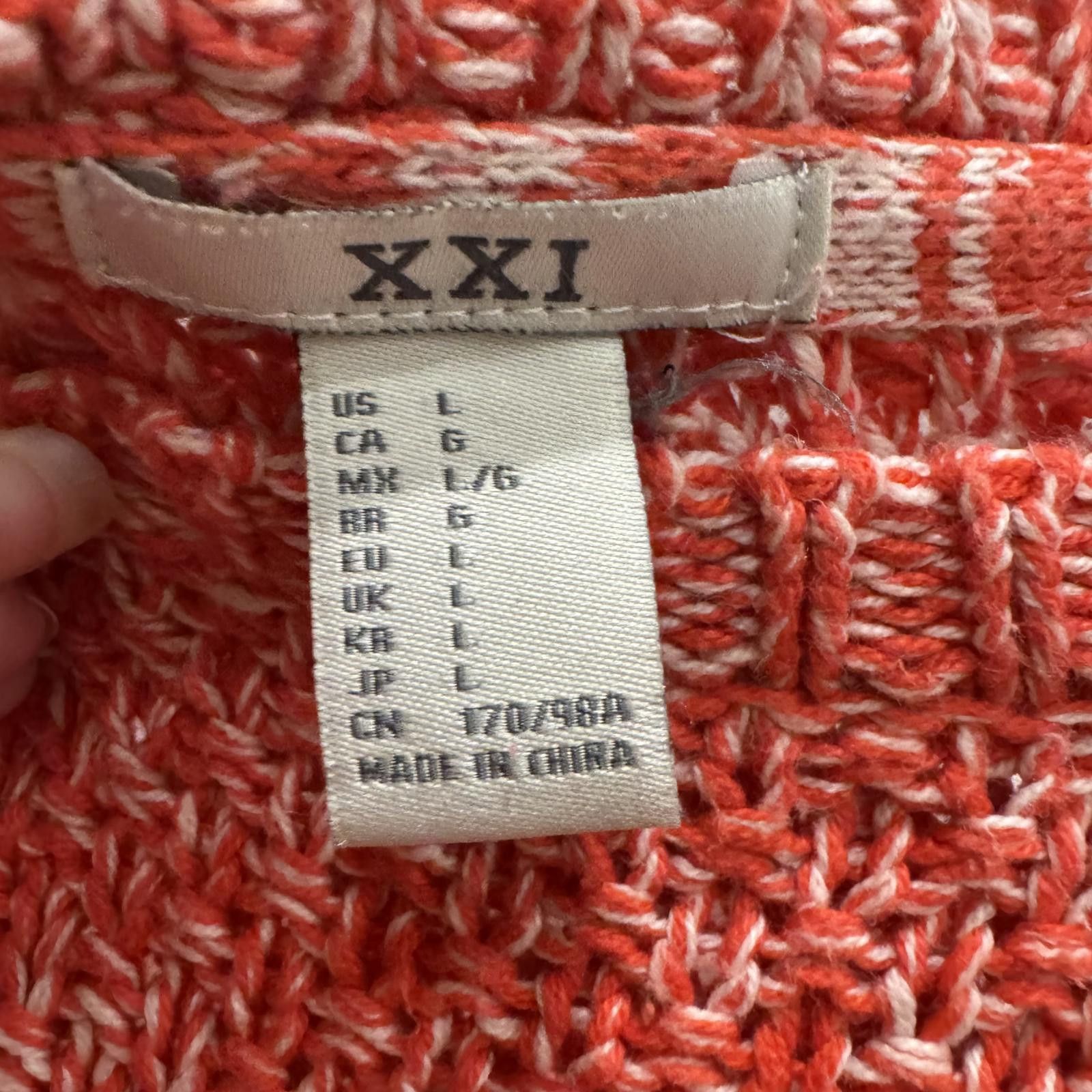 Other Women's Red Crew Neck Sweater Size Large Size L / US 10 / IT 46 - 2 Thumbnail