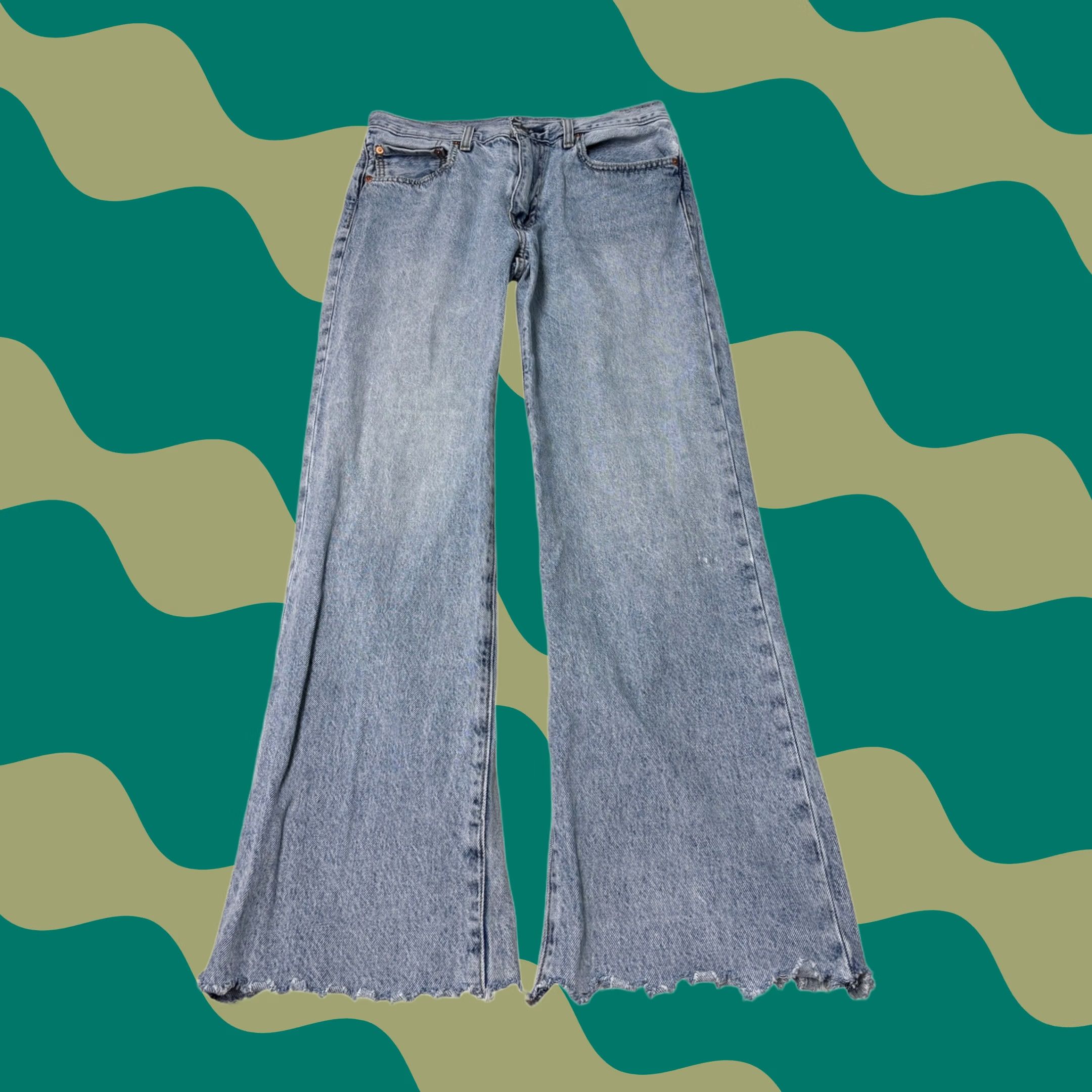 Levi's Levis 567 Relaxed Flare Coated Denim Jeans Mens | Grailed