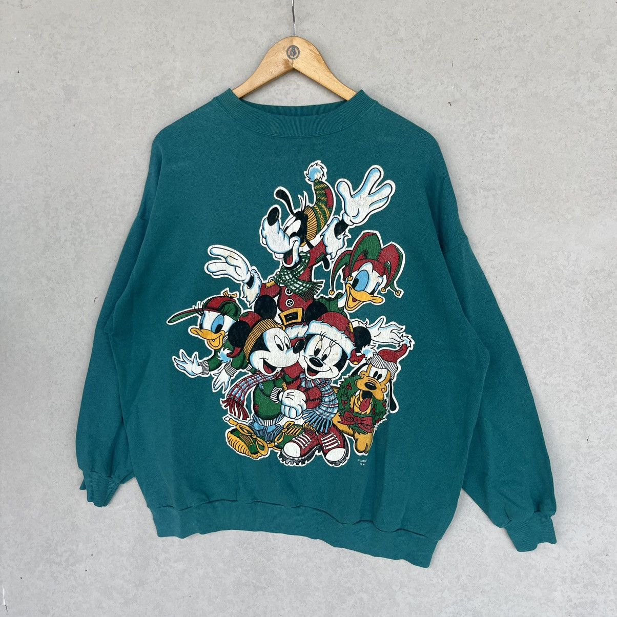 Other Vintage Disney Mickey Mouse ChristmasGreen Sweatshirt Size L Size L / US 10 / IT 46 - 2 Thumbnail