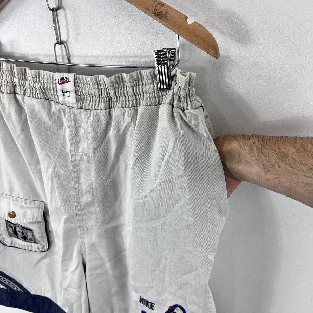 Vintage Vintage Custom Cargo Shorts Embroidery Logo Nike x Dollars Size US 36 / EU 52 - 9 Thumbnail