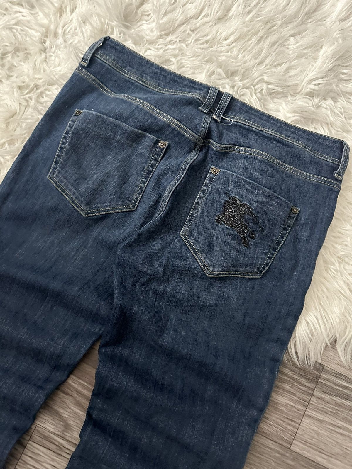Burberry Burberry Brit Vintage Blue Big Logo Denim size S luxury Size US 30 / EU 46 - 2 Thumbnail