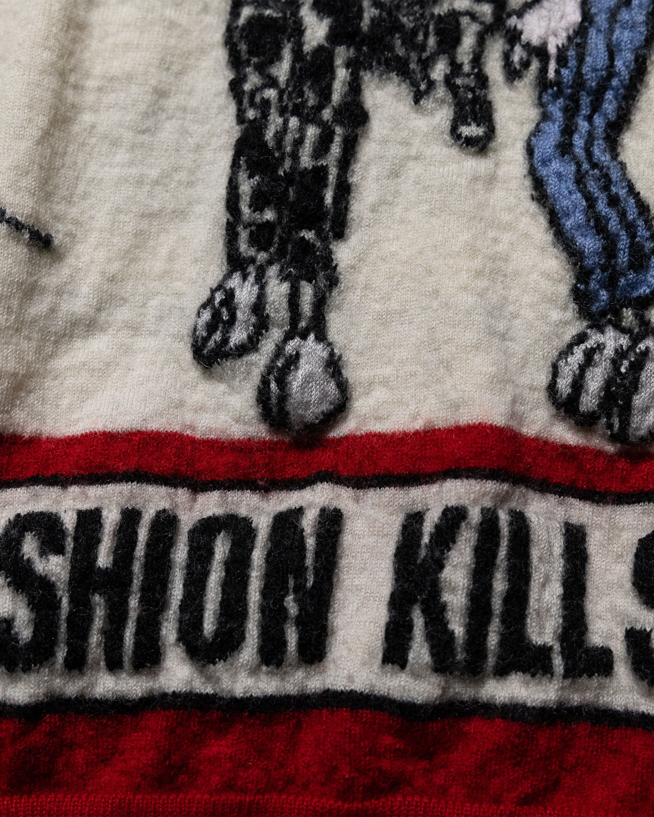 Moschino Moschino A/W 16 "Fashion Kills" Wool Sweater Size S / US 4 / IT 40 - 7 Thumbnail