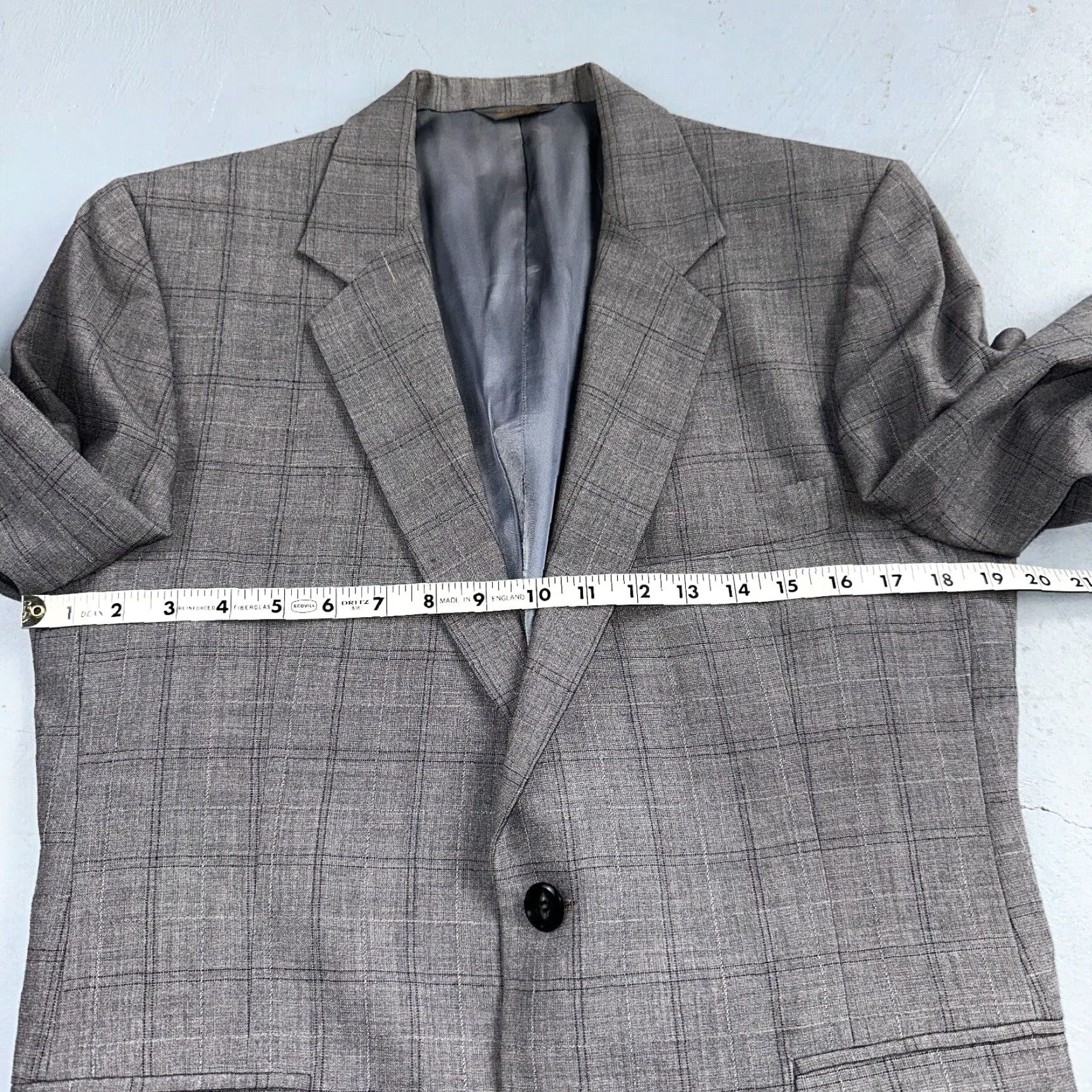 Vintage VTG Petrocelli Mens 2 PC Suit Jacket Coat Pants Gray 1960s Rockabilly 38 Mens Size 38R - 6 Thumbnail